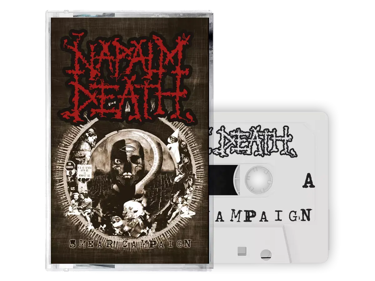 NAPALM DEATH · Smear Campaign | WHITE TAPE (Grindcore Tapes)