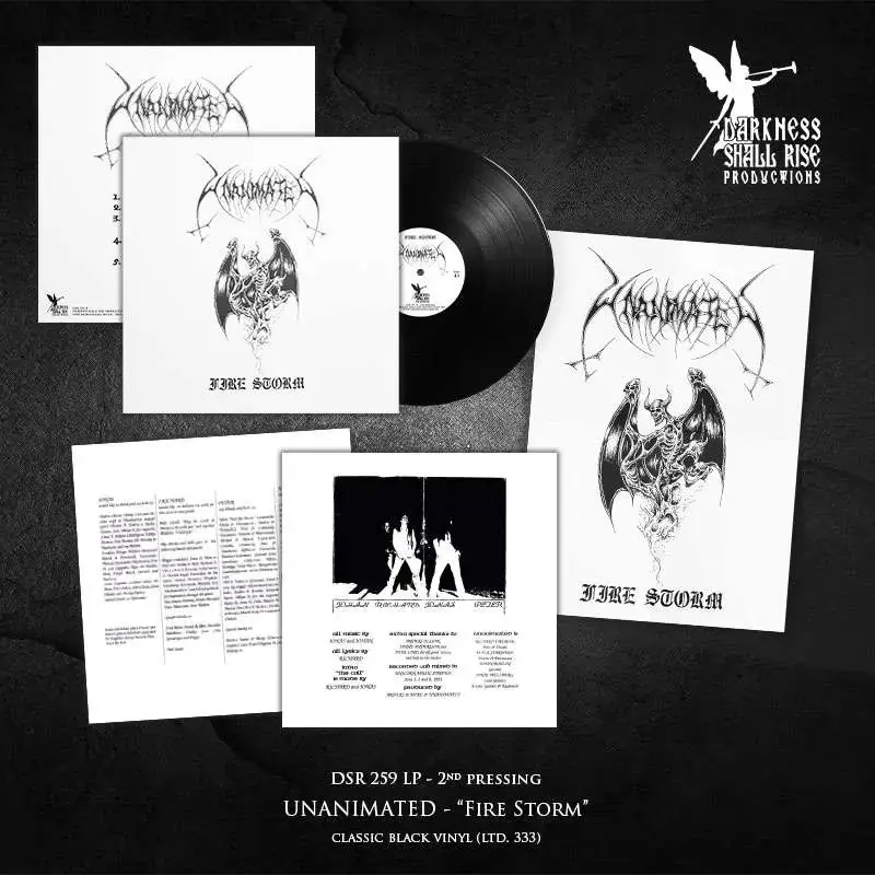 UNANIMATED · Fire Storm | BLACK LP (Death Metal Vinyl) · Bild 2