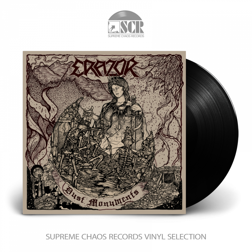 ERAZOR · Dust Monuments | BLACK  LP (Thrash Metal Vinyl)