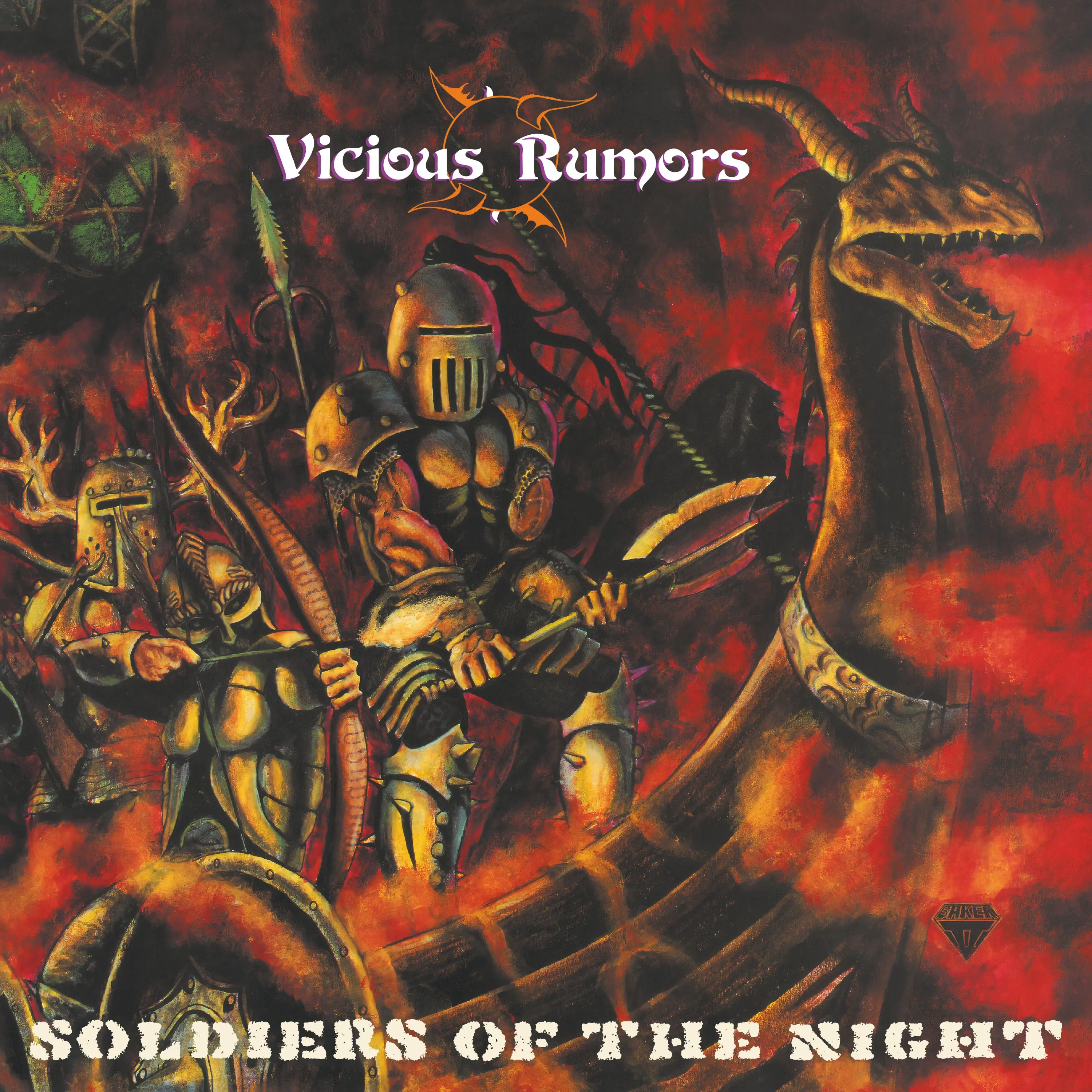 VICIOUS RUMORS · Soldiers Of The Night (Re-Issue) | TRANSPARENT GREEN LP (Heavy Metal Vinyl) · Bild 1