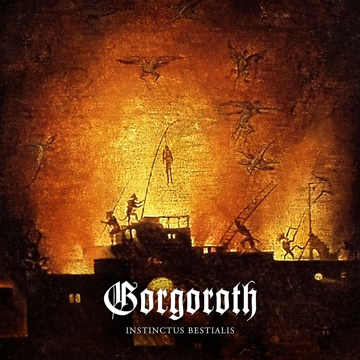 GORGOROTH · Instinctus Bestialis | ORANGE/BLACK MARBLED LP (Black Metal Vinyl) · Bild 1