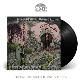 HOWLING GIANT/SERGEANT THUNDERHOOF · Turned To Stone Ch 2: Masamune & Muramasa | BLACK LP (Psychedelic Metal/Doom Metal Vinyl)