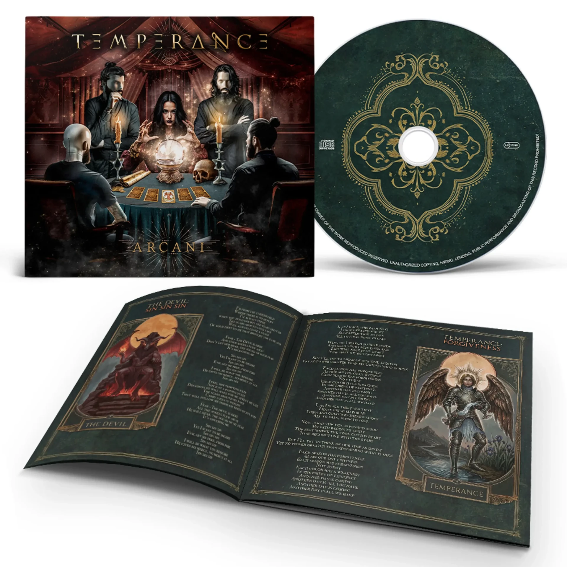 TEMPERANCE · Arcani | DIGIPAK CD (Power Metal CDs) · Bild 2