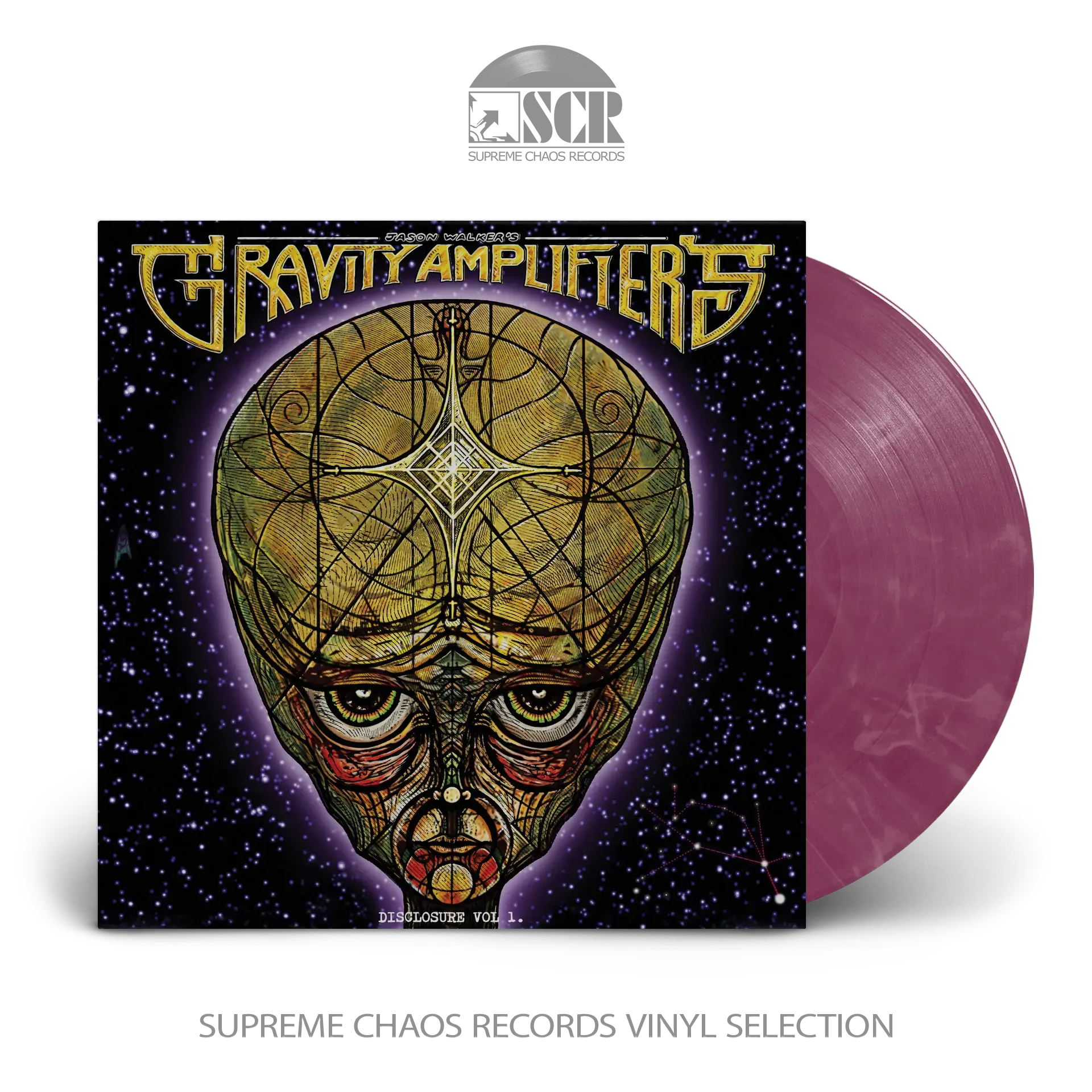 JASON WALKER'S GRAVITY AMPLIFIERS · Disclosure Vol 1 | LAVENDEL MARBLE LP (Heavy Metal/Stoner Rock Vinyl)