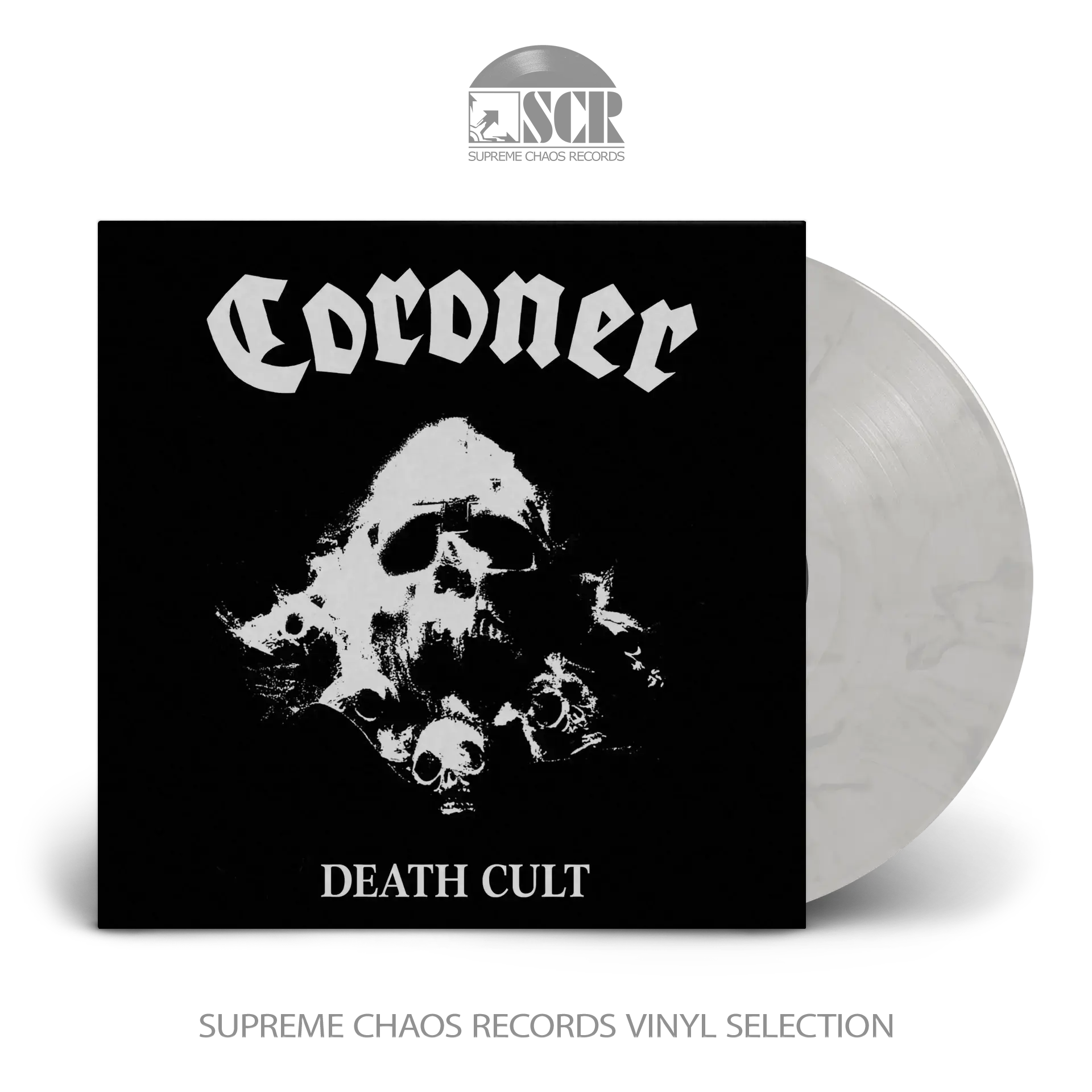 CORONER - Death Cult [WHITE/BLACK MARBLED LP] (Thrash Metal Vinyl)