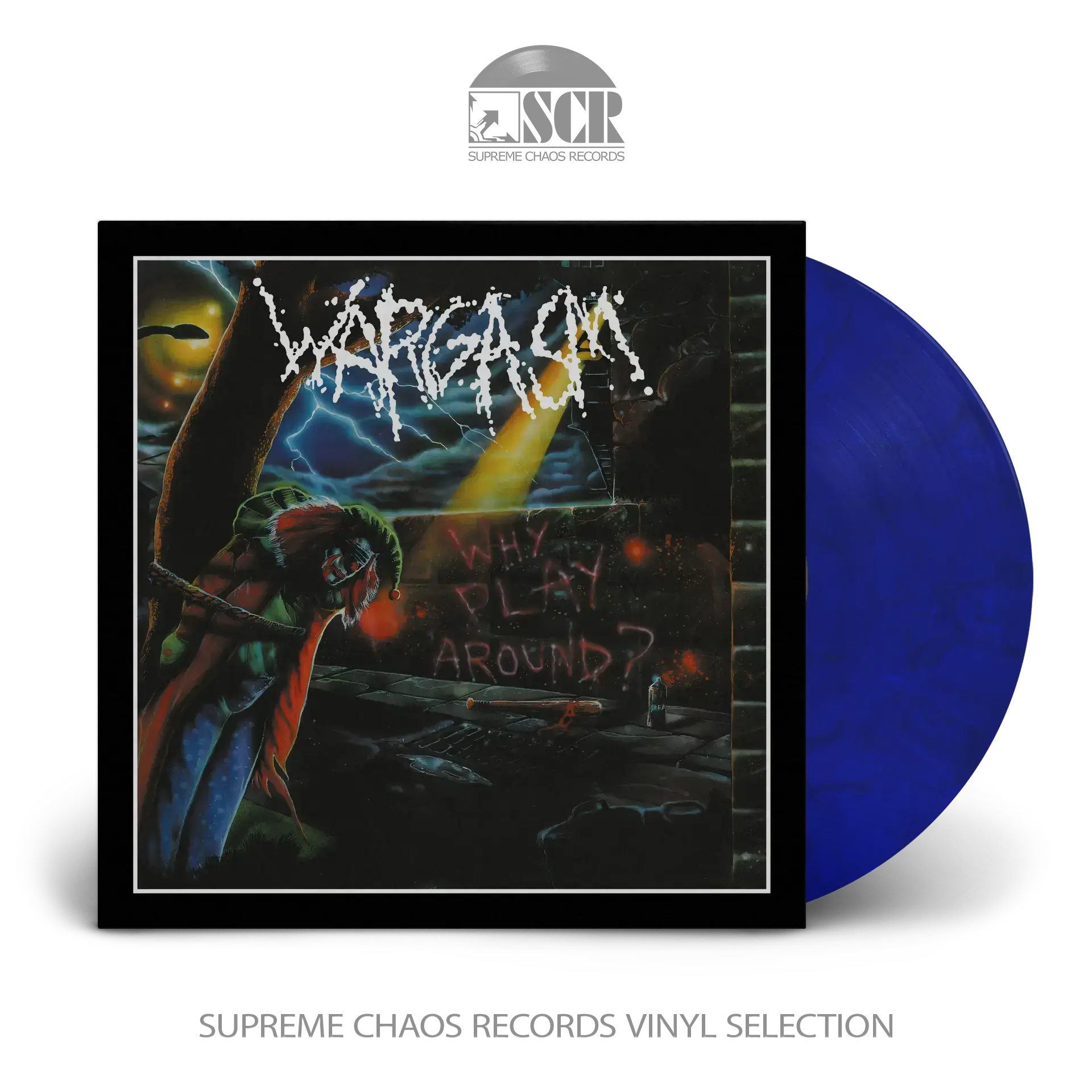 WARGASM · Why Play Around? | BLACK/BLUE LP (Thrash Metal Vinyl)