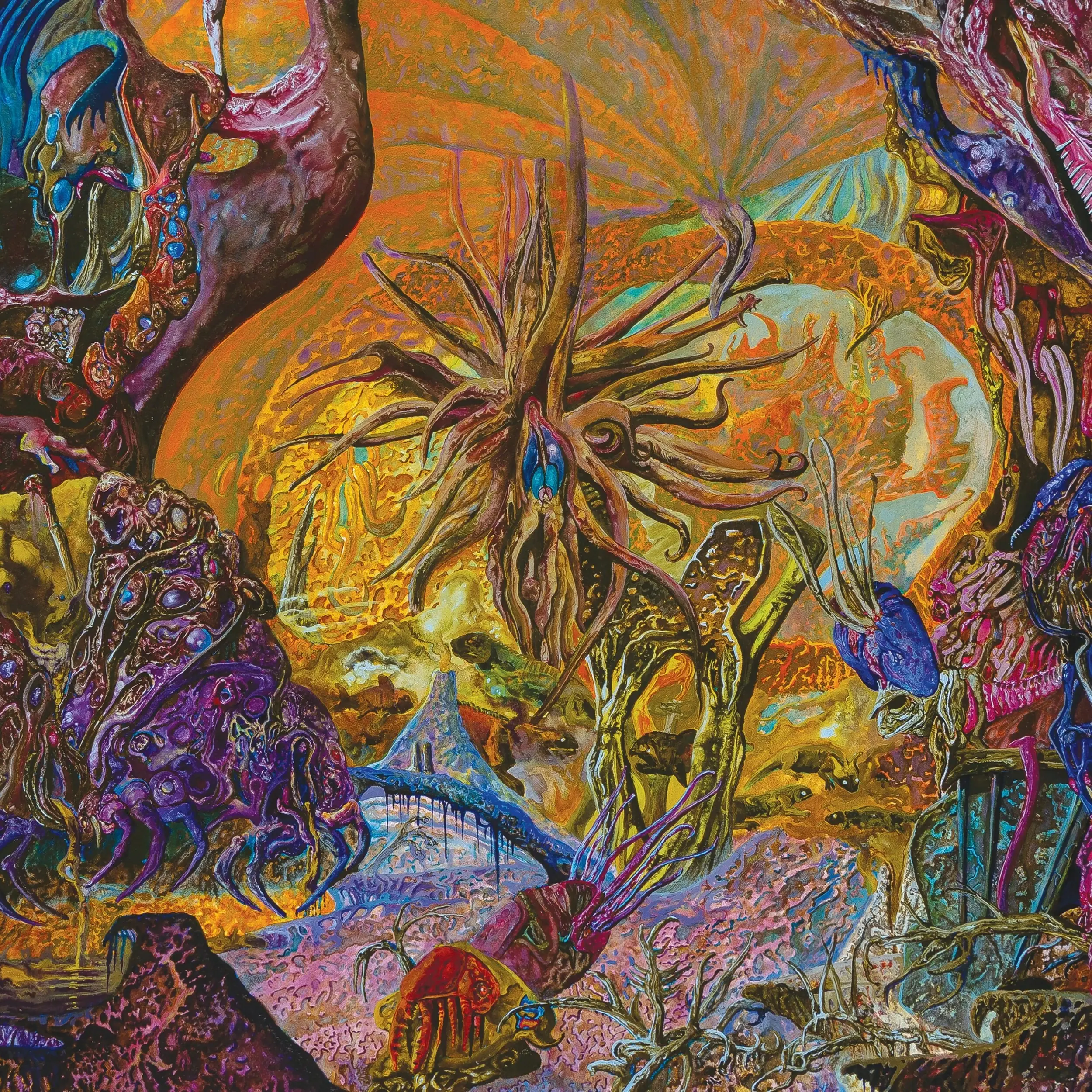SLIMELORD · Chytridiomycosis Relinquished | ORANGE/BLUE GALAXY LP (Death Metal Vinyl)