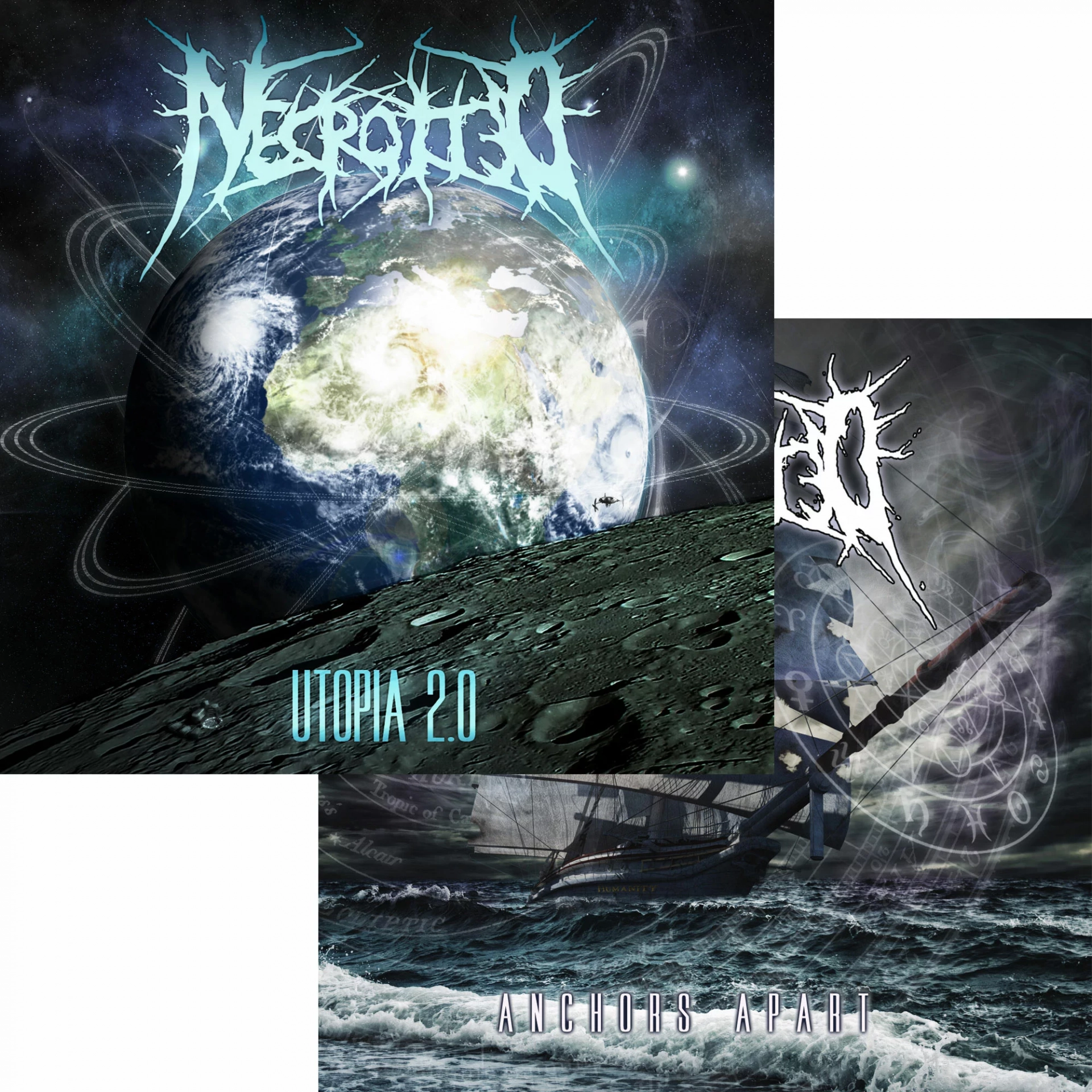 NECROTTED - Utopia 2.0 + Anchors Apart Bundle · 2CD (Death Metal CDs)