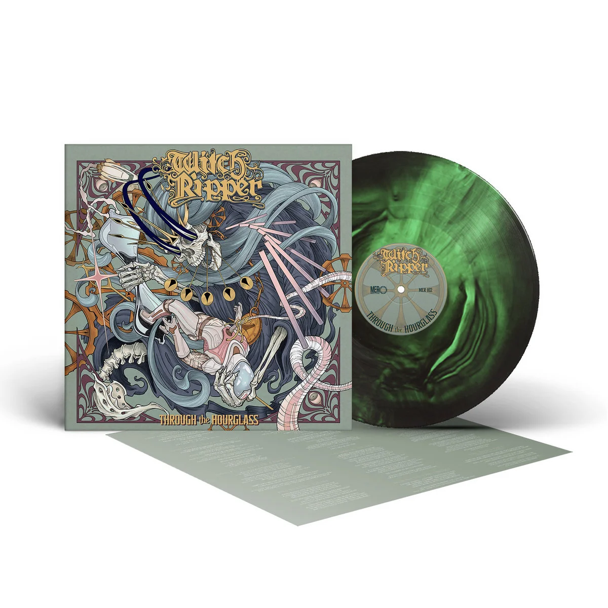 WITCH RIPPER - Through The Hourglass [GREEN/BLACK GALAXY LP] (Progressive Metal/Sludge Metal Vinyl) · Bild 2