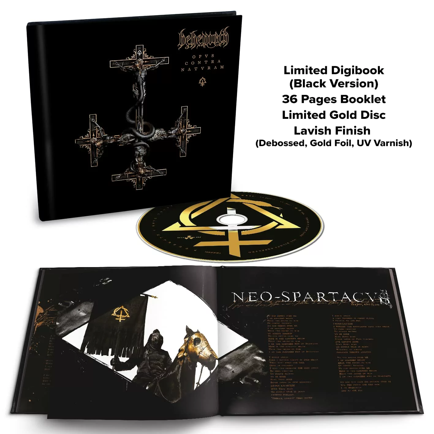 BEHEMOTH · Opvs Contra Natvram (Black Version) | DIGIBOOK CD (Black Metal CDs)