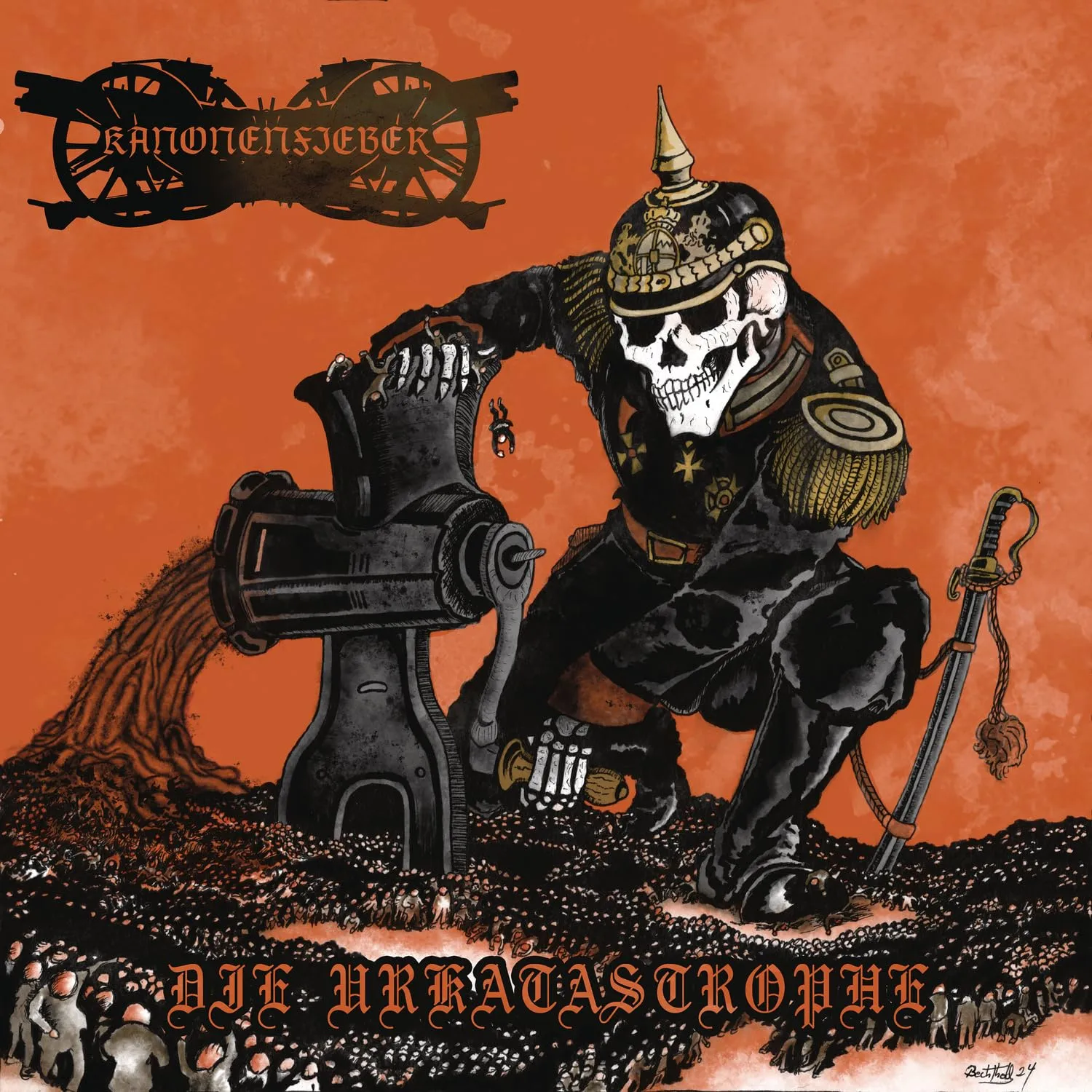 KANONENFIEBER · Die Urkatastrophe | TRANSPARENT ORANGE LP (Black Metal Vinyl) · Bild 1