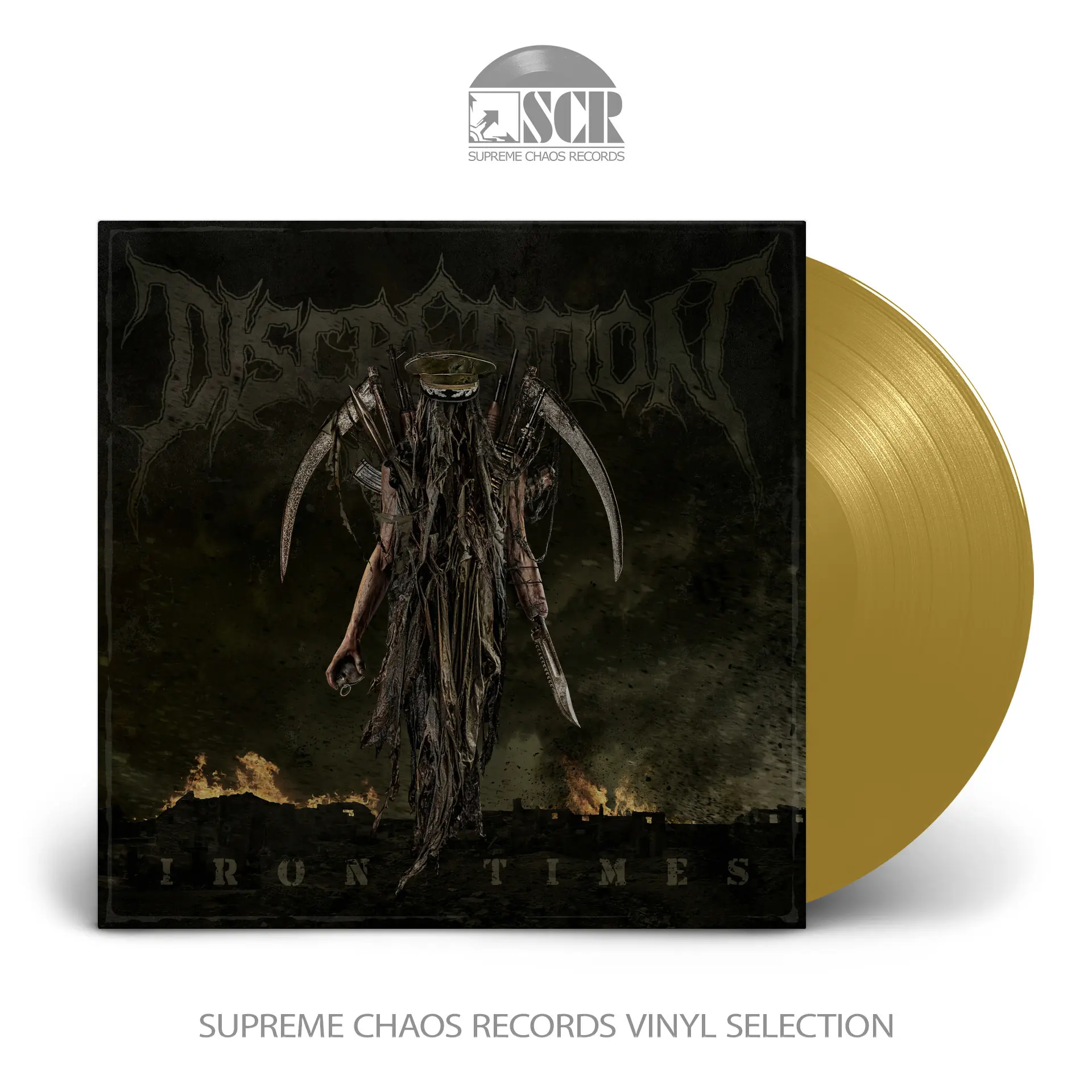 DISCREATION - Iron Times · GOLD LP DISCREATION - Iron Times · GOLD LP (Death Metal Vinyl)