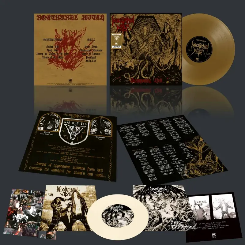 NOCTURNAL WITCH · Summoning Hell | GOLD LP+7" (Black Metal/Thrash Metal Vinyl) · Bild 3