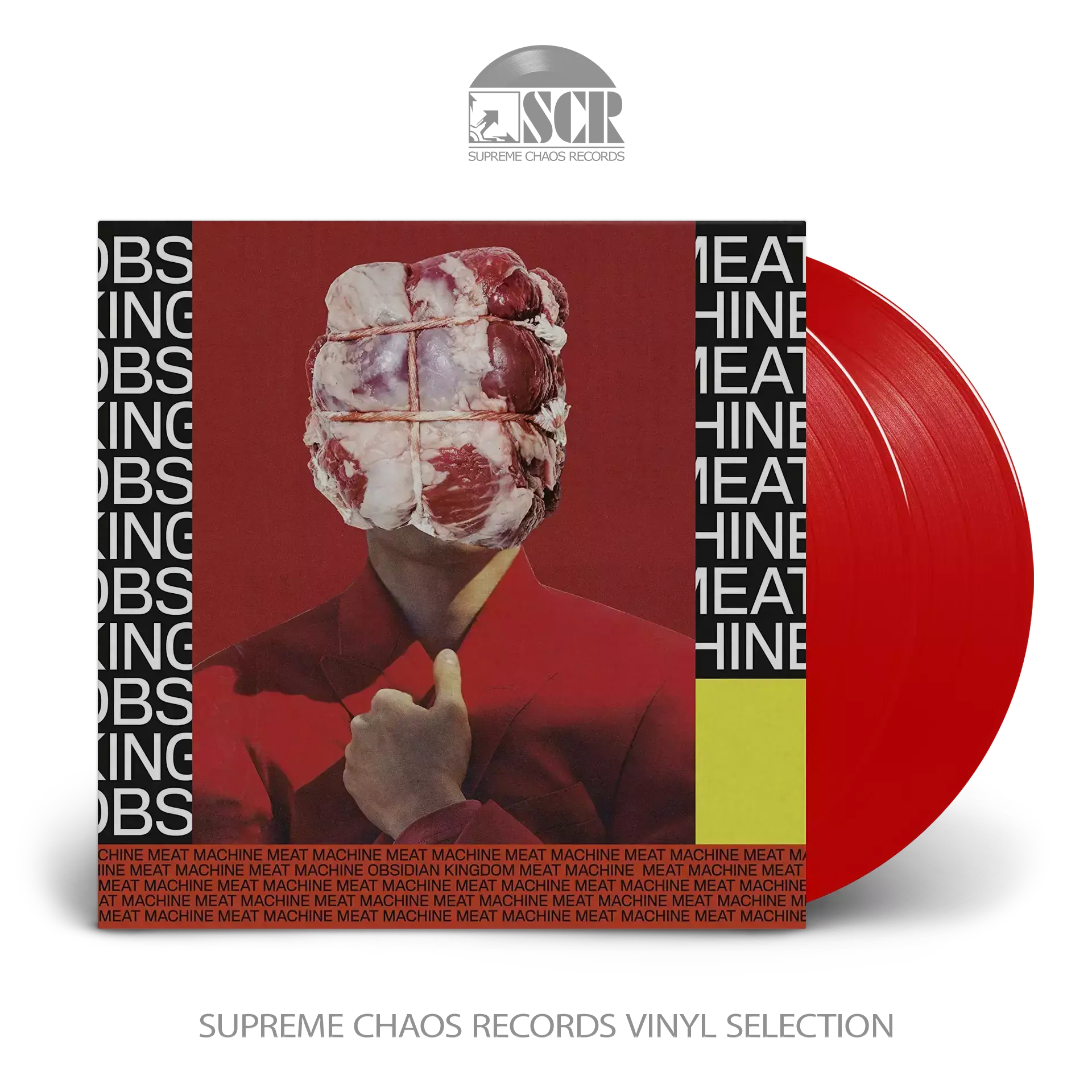 OBSIDIAN KINGDOM · Meat Machine | RED DLP (Progressive Metal Vinyl)