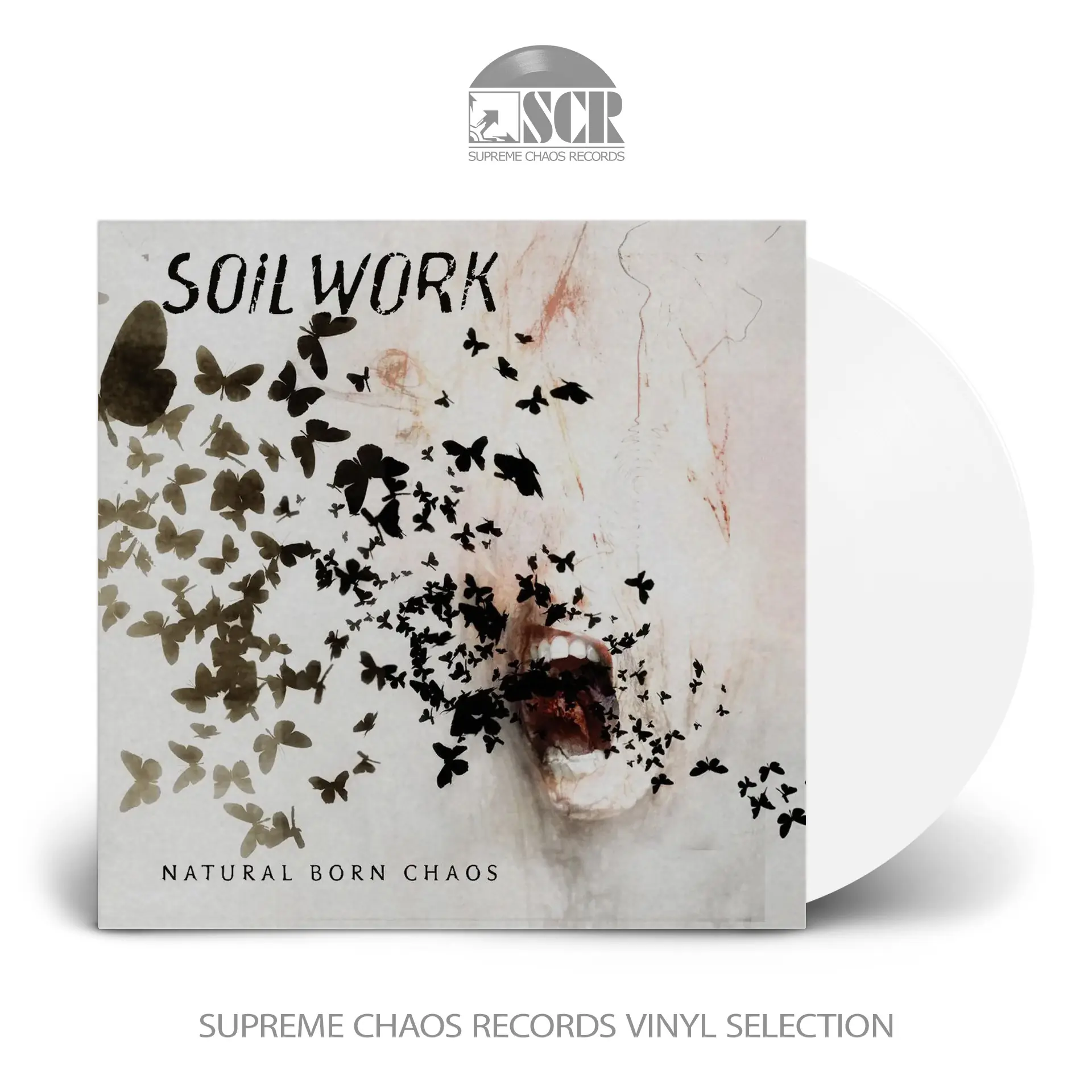 SOILWORK - Natural Born Chaos · WHITE LP (Melodic Death Metal Vinyl)