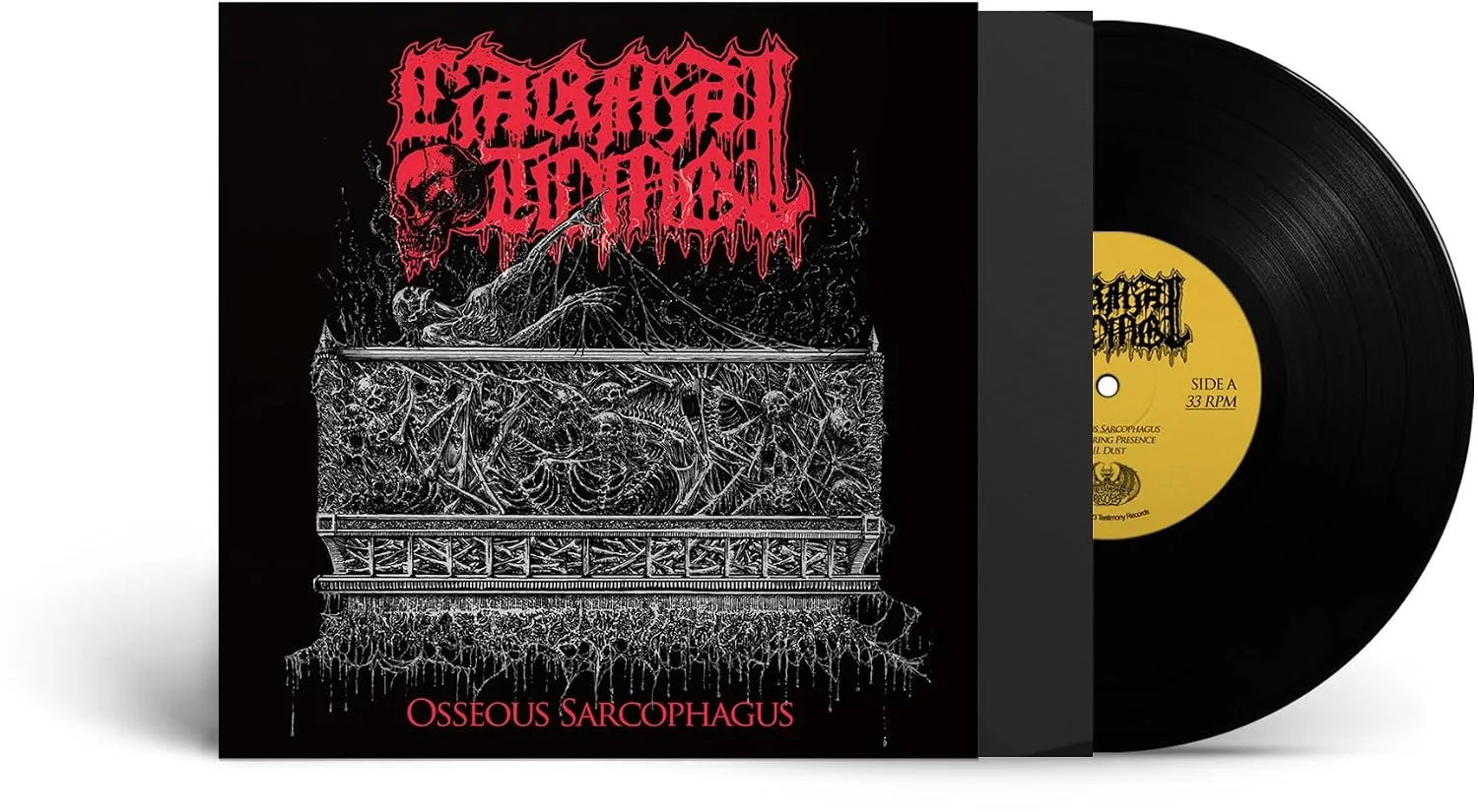 CARNAL TOMB · Osseous Sarcophagus | BLACK 10" LP (Death Metal Vinyl) · Bild 2