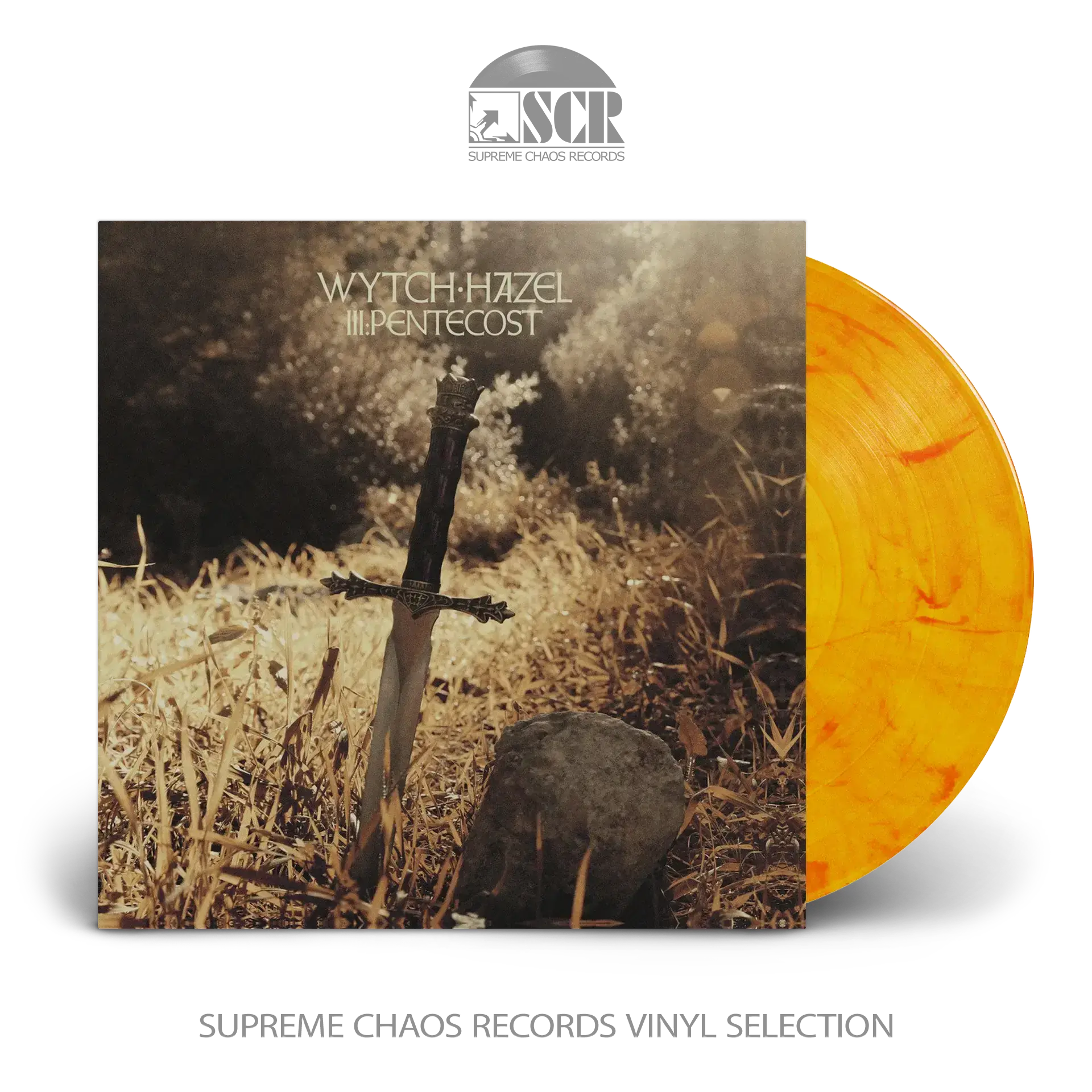 WYTCH HAZEL - III: Pentecost · SPIRIT/FIRE  FLAME MARBLED LP (Heavy Metal Vinyl)