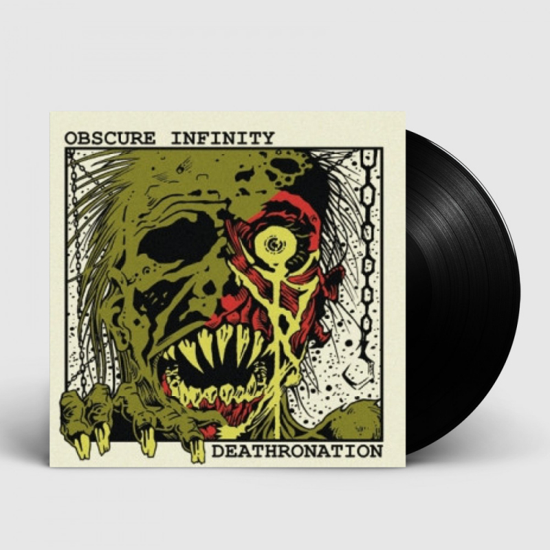 OBSCURE INFINITY/DEATHRONATION - Absurd Existence/Vulture Eyes · BLACK 7" LP (Death Metal Vinyl)