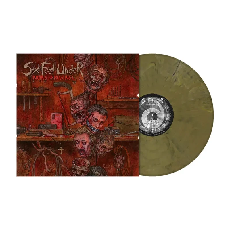 Six Feet Under · Killing For Revenge | Khaki Brown Marbled LP
