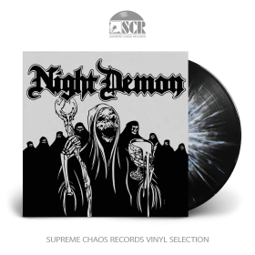 NIGHT DEMON · Night Demon (Deluxe Re-Issue) | BLACK/WHITE SMASH LP (Heavy Metal Vinyl)