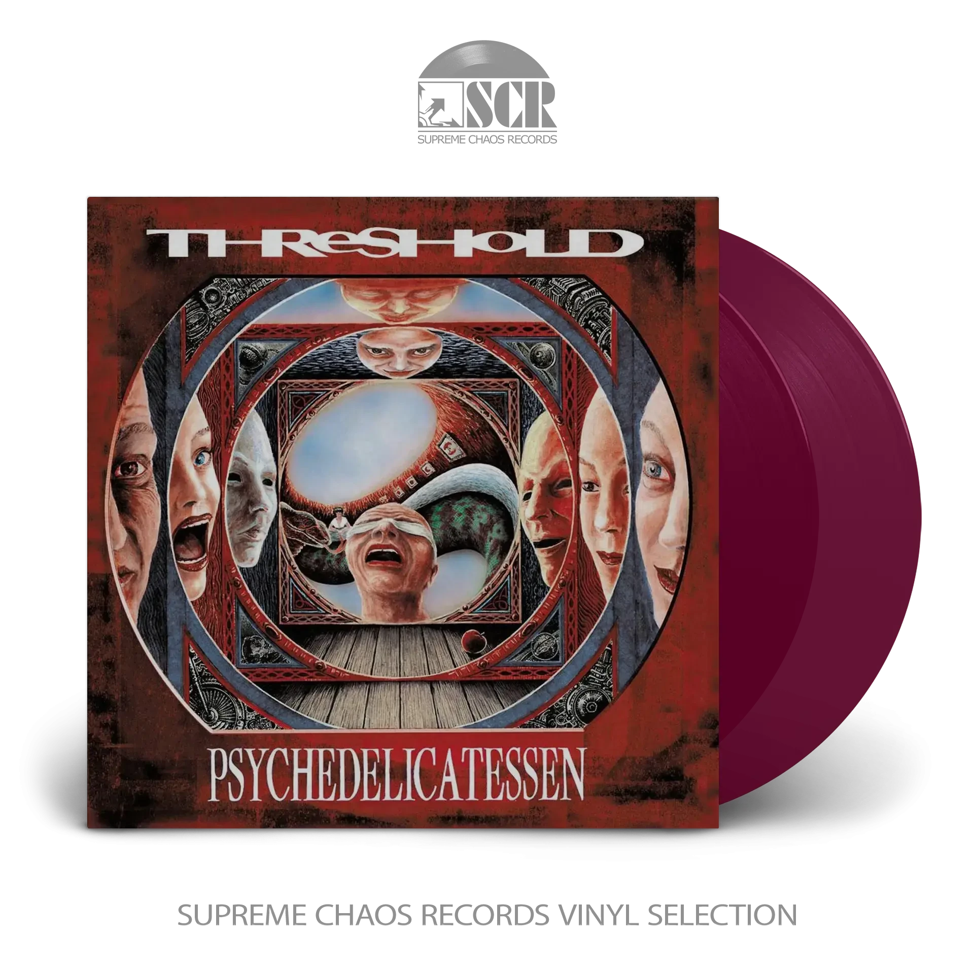 THRESHOLD · Psychedelicatessen (Remixed & Remastered) | TRANSPARENT VIOLET 2LP (Progressive Metal Vinyl)
