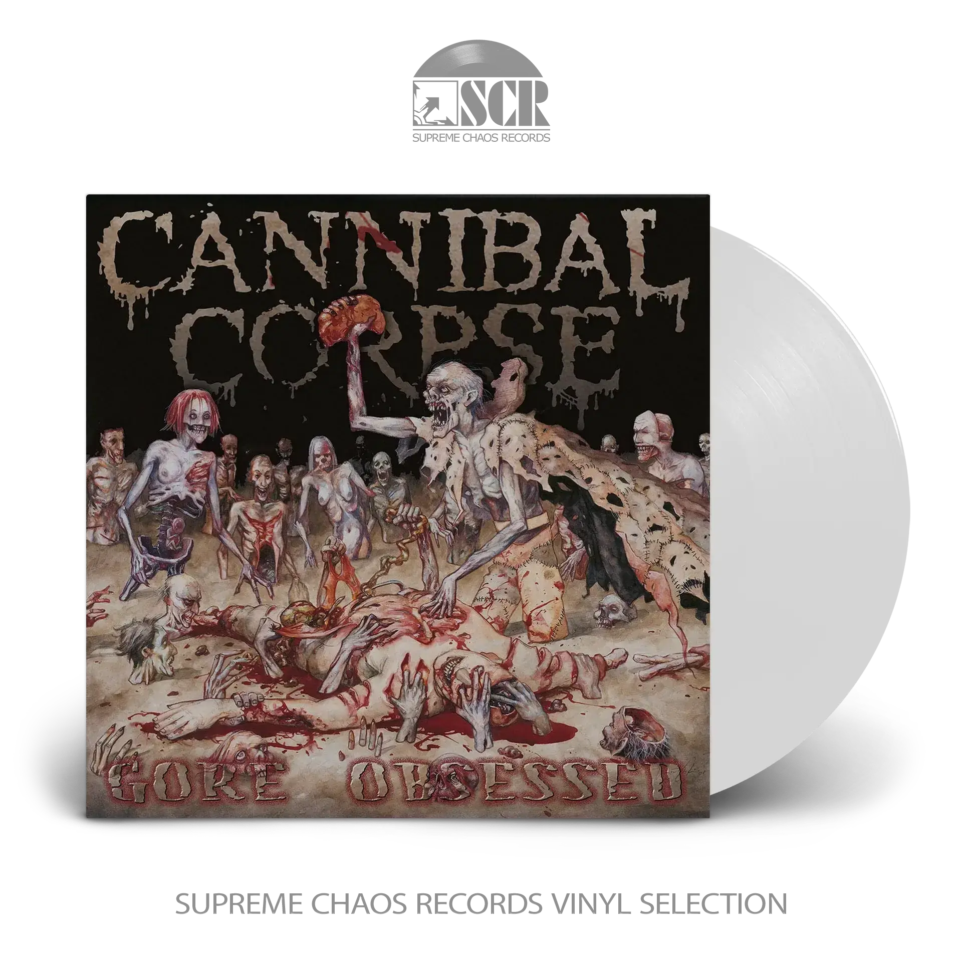 CANNIBAL CORPSE - Gore Obsessed · WHITE LP (Death Metal Vinyl)