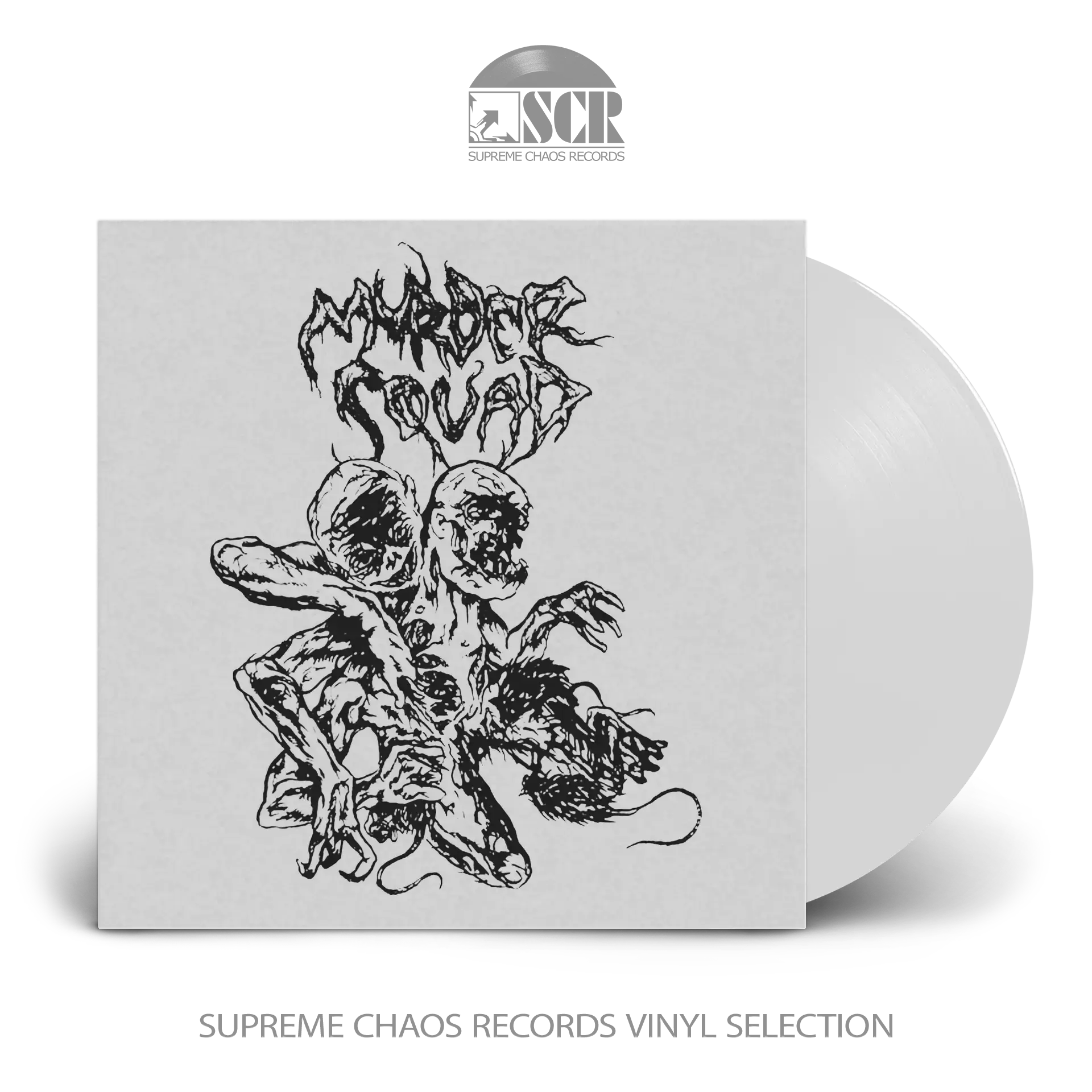 MURDER SQUAD · Human Genocide / Blackness Within | WHITE 7" (Death Metal Vinyl)