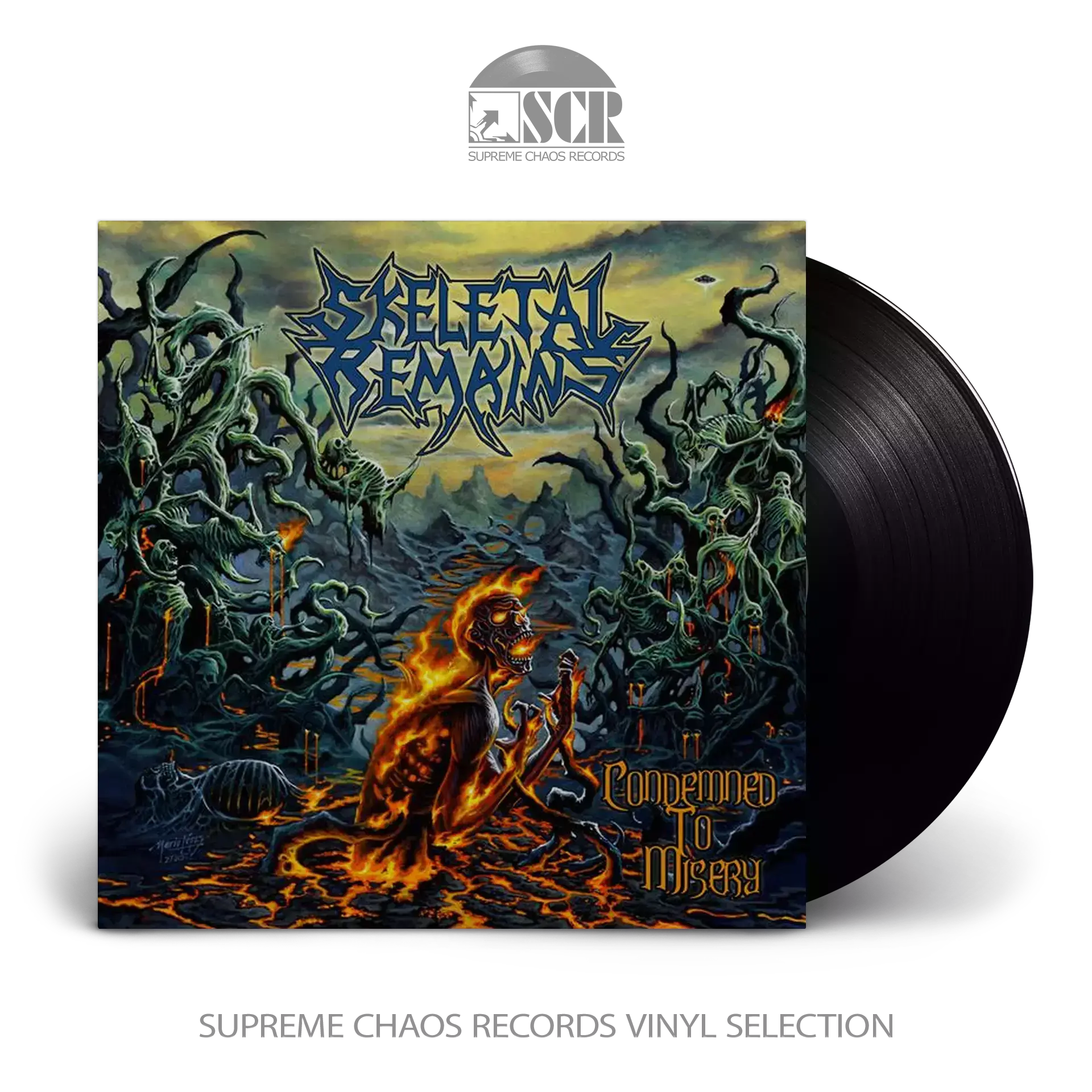 SKELETAL REMAINS - Condemned To Misery (Re-Issue 2021) · BLACK LP (Death Metal Vinyl)