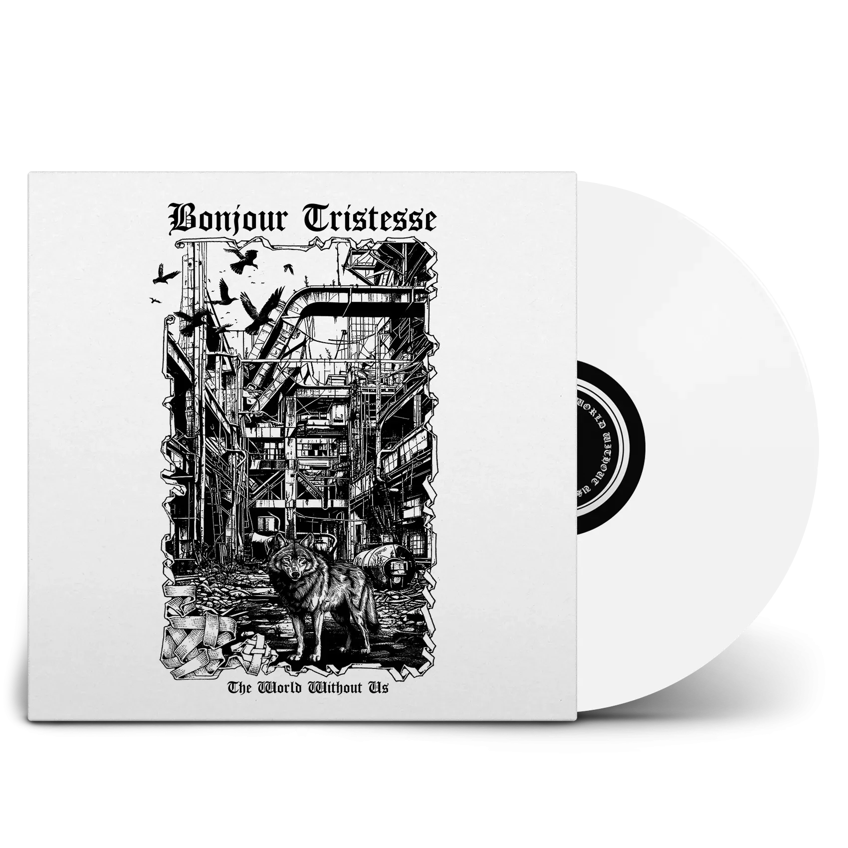 BONJOUR TRISTESSE · The World Without Us | WHITE LP (Black Metal Vinyl)