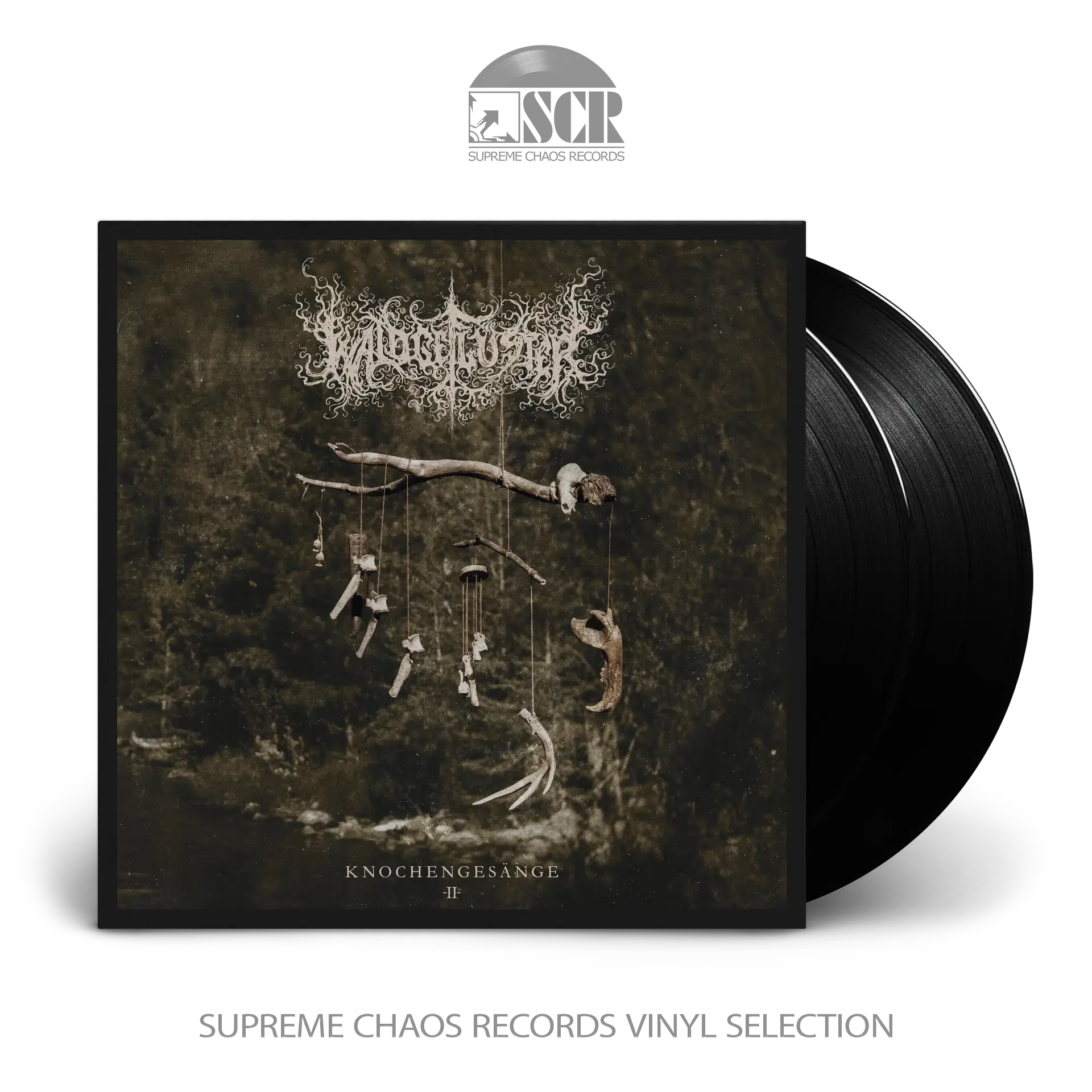 WALDGEFLÜSTER · Knochengesänge II | BLACK 2LP (Black Metal Vinyl)