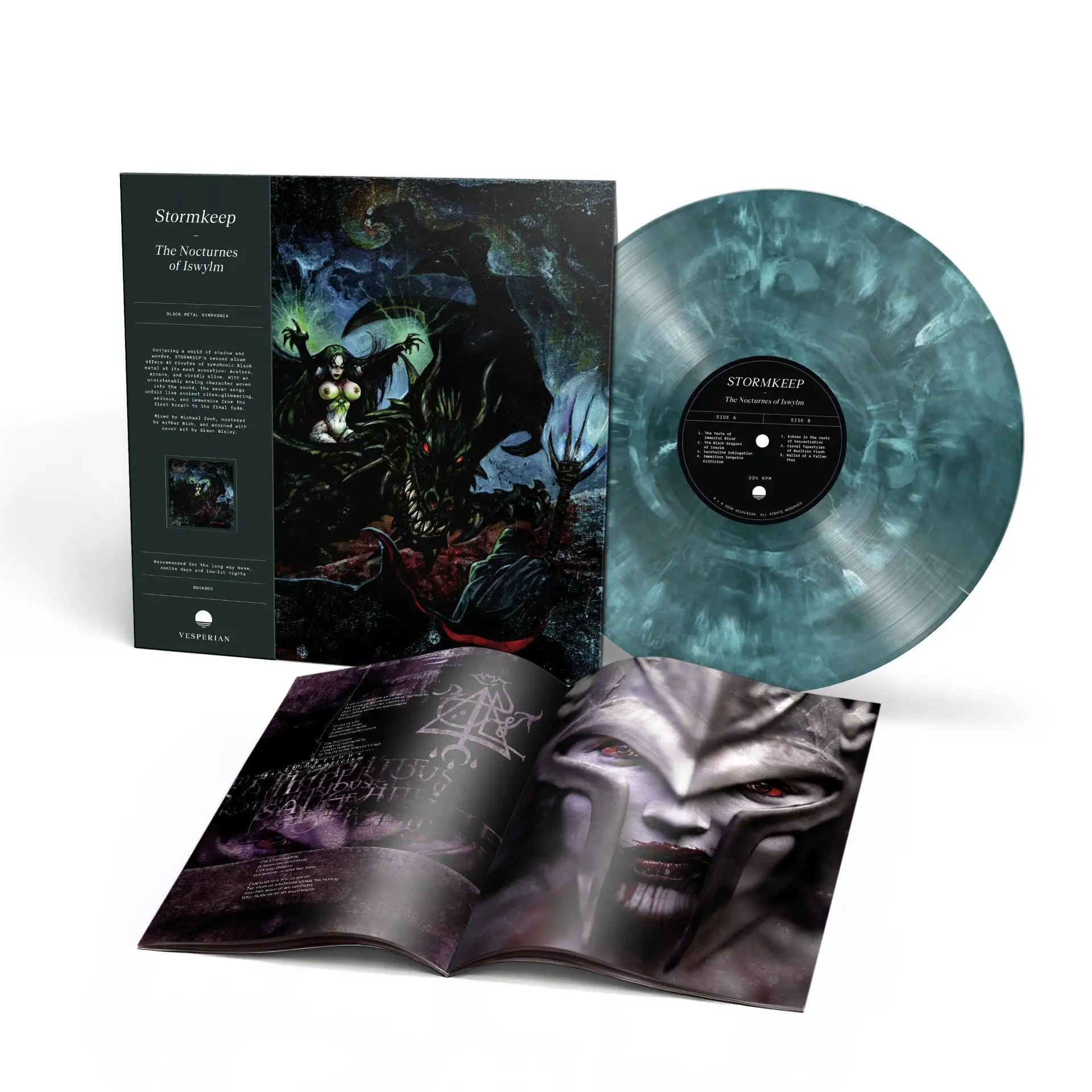 STORMKEEP · The Nocturnes Of Iswylm | INTO THE DEEP MARBLED LP (Black Metal Vinyl) · Bild 2