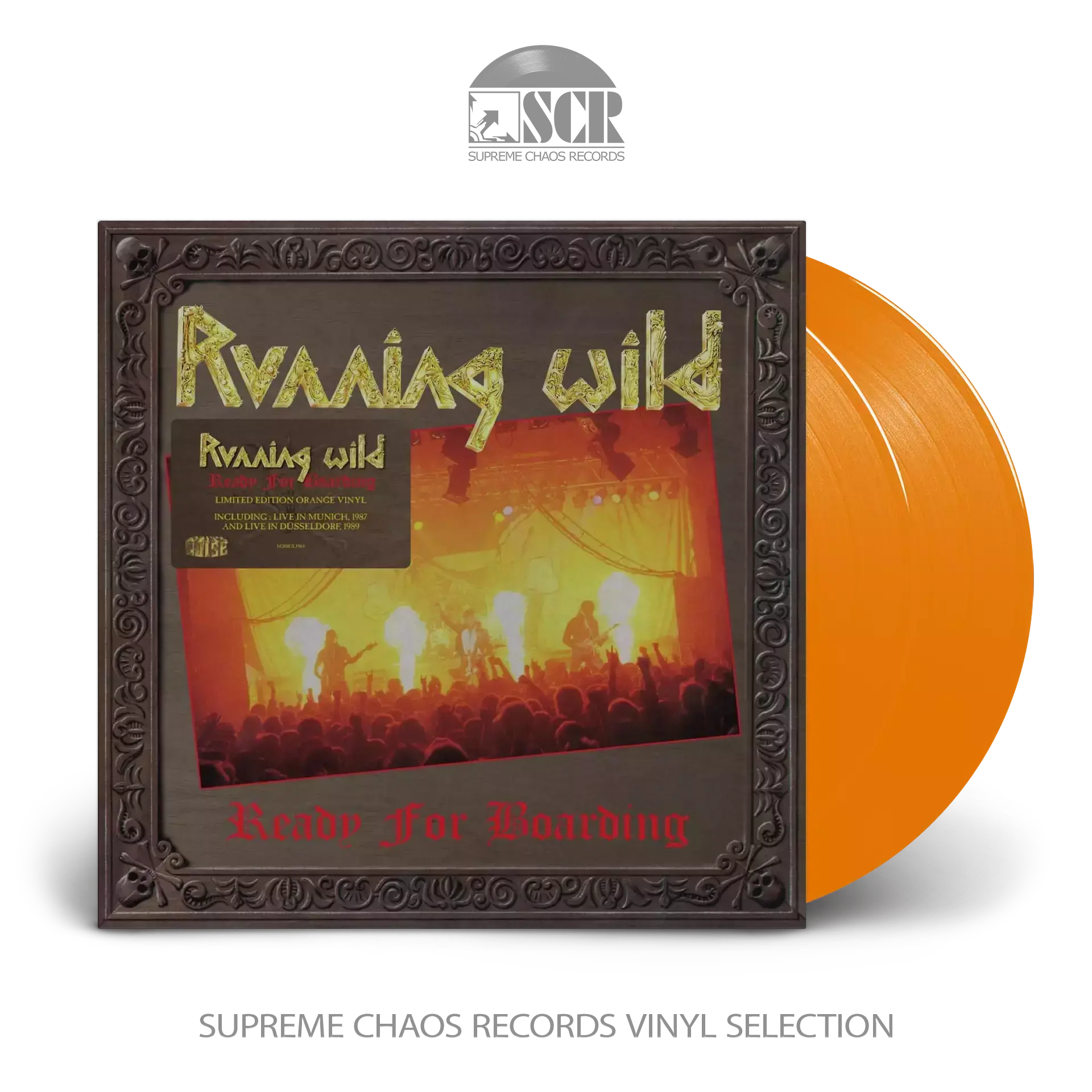 RUNNING WILD · Ready For Boarding | ORANGE DLP (Heavy Metal Vinyl)