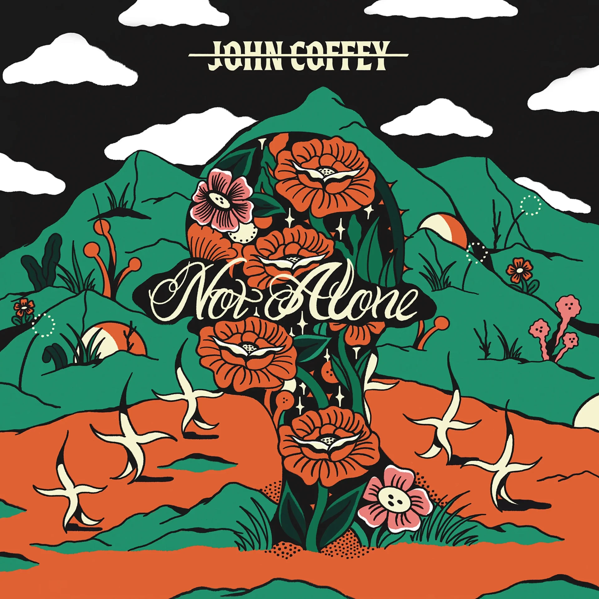 JOHN COFFEY · Not Alone | CRISTELLO MIX SPLATTER LP (Hardcore Vinyl) · Bild 1