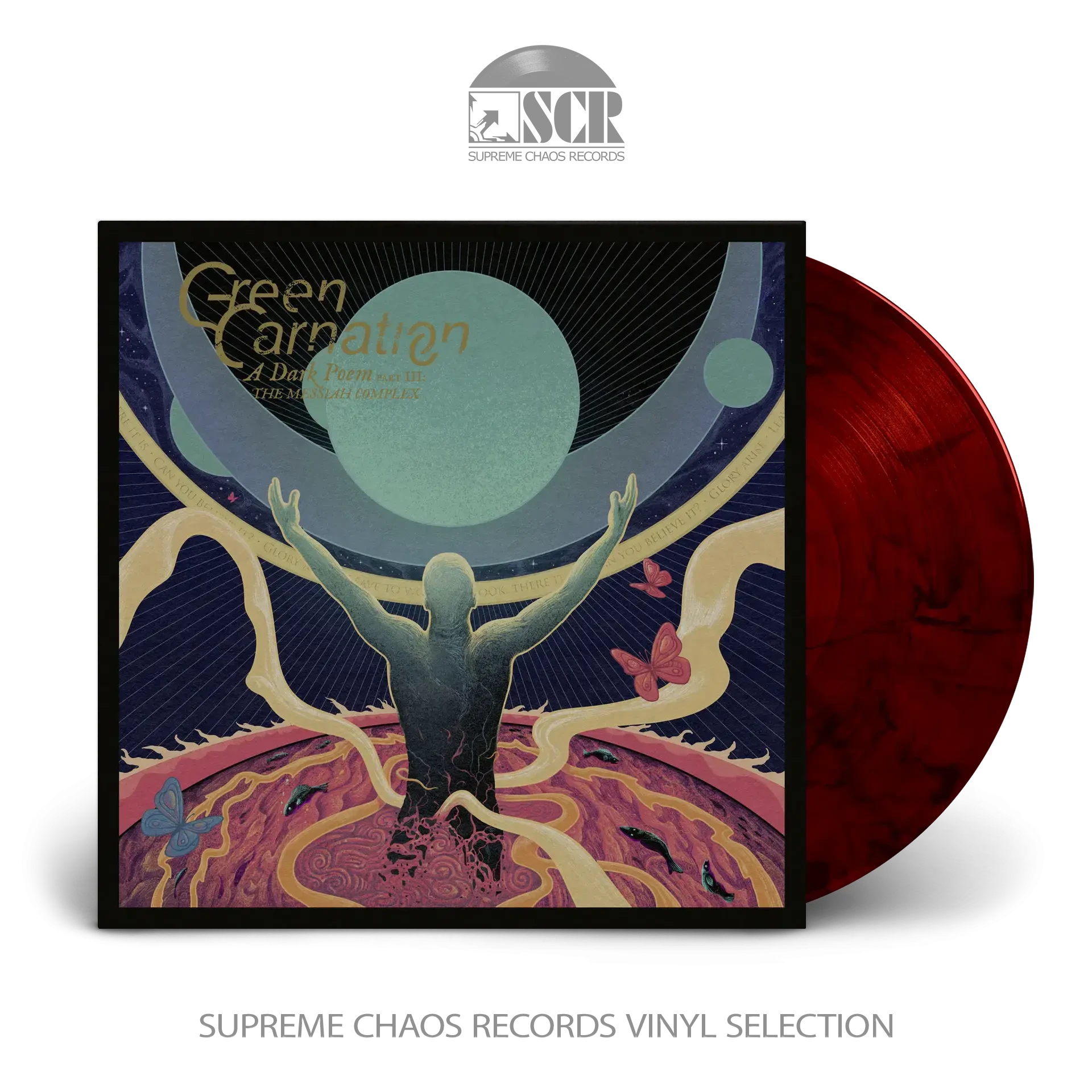GREEN CARNATION · A Dark Poem, Part III: The Messiah Complex | RED BLACK MARBLED LP (Progressive Metal/Progressive Rock Vinyl)