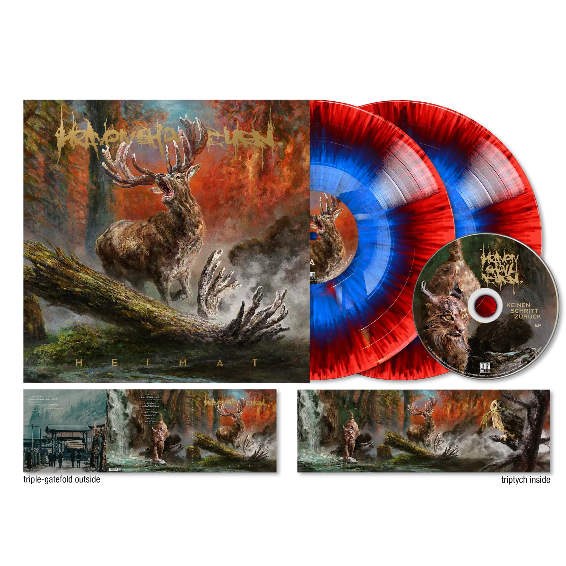 HEAVEN SHALL BURN · Heimat | DELUXE RED/BLUE SPLATTER 2LP+CD (Metal/Hardcore Vinyl)
