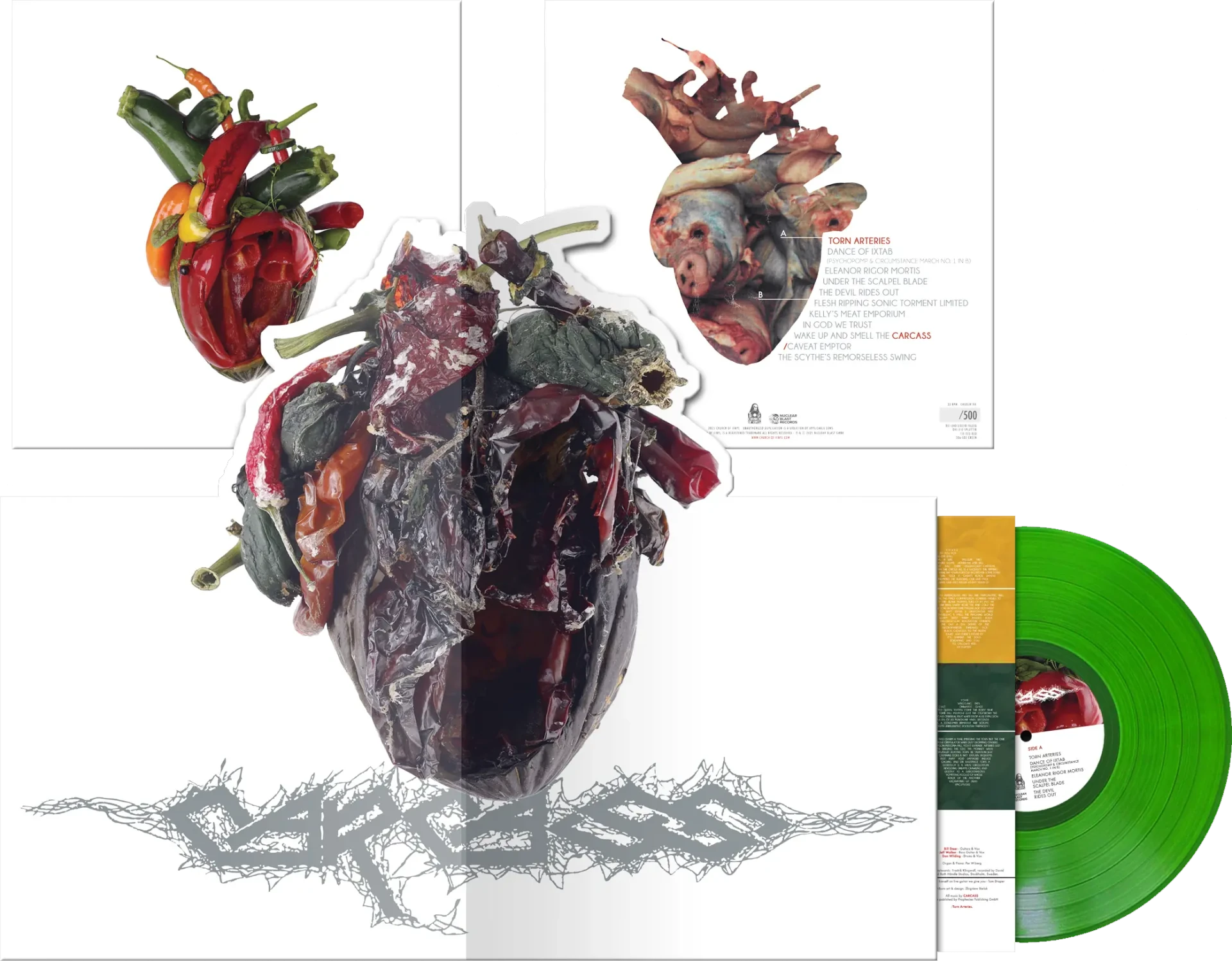 CARCASS - Torn Arteries (Deluxe Pop-Up) · GREEN LP