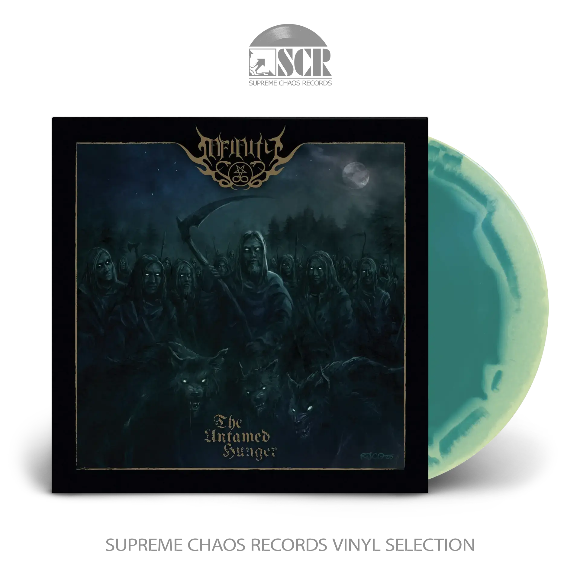 INFINITY · The Untamed Hunger | SWIRL LP (Black Metal Vinyl)