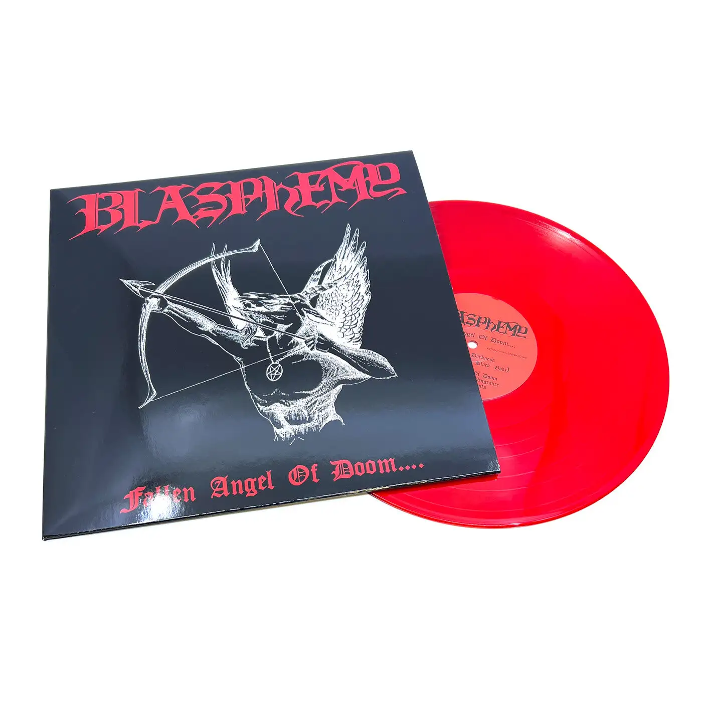 BLASPHEMY · Fallen Angel of Doom | RUBY RED LP (Black Metal Vinyl) · Bild 2