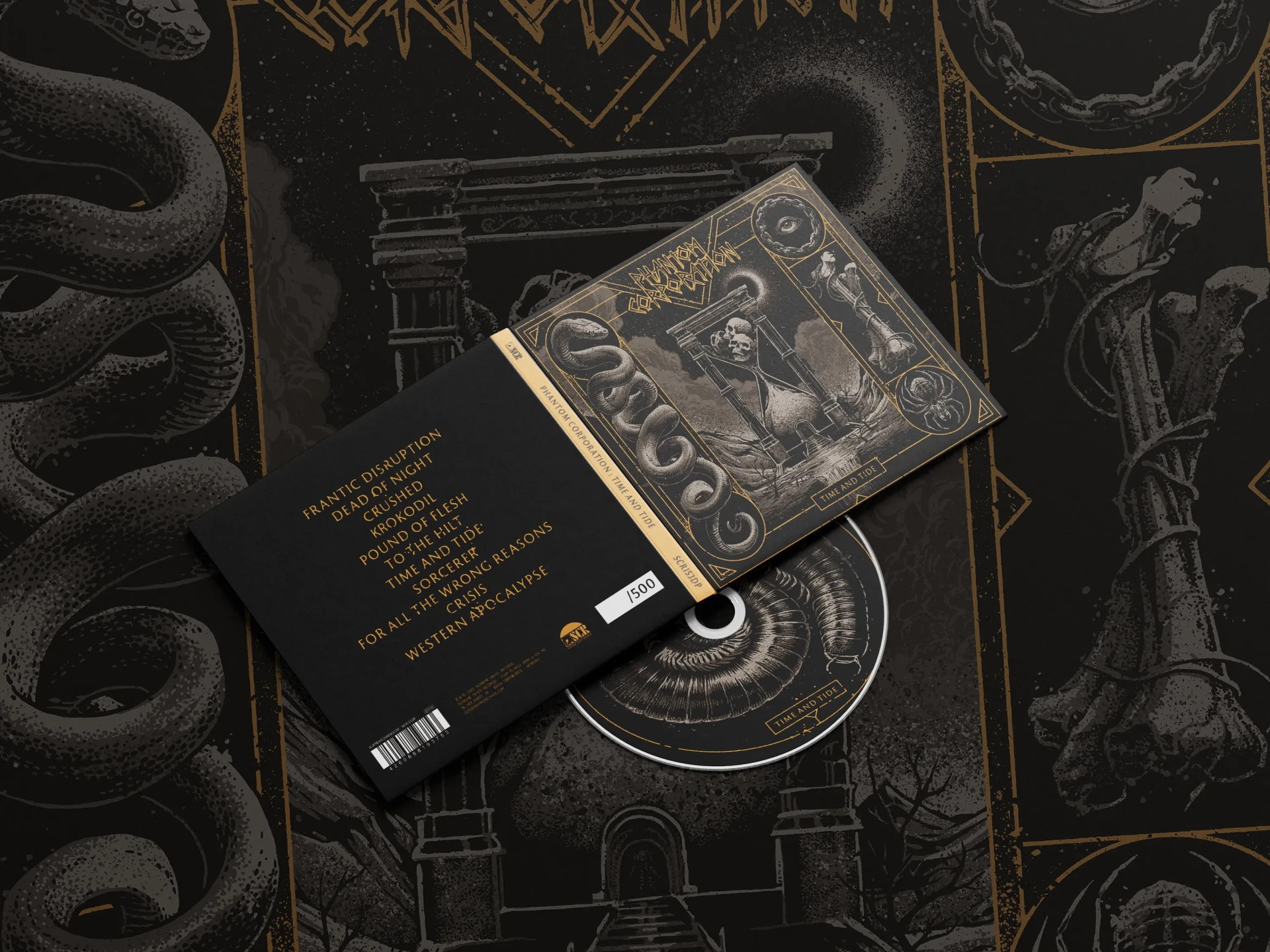 PHANTOM CORPORATION · Time And Tide | DIGIPAK CD (Thrash Metal/D-Beat/Death Metal CDs) · Bild 3