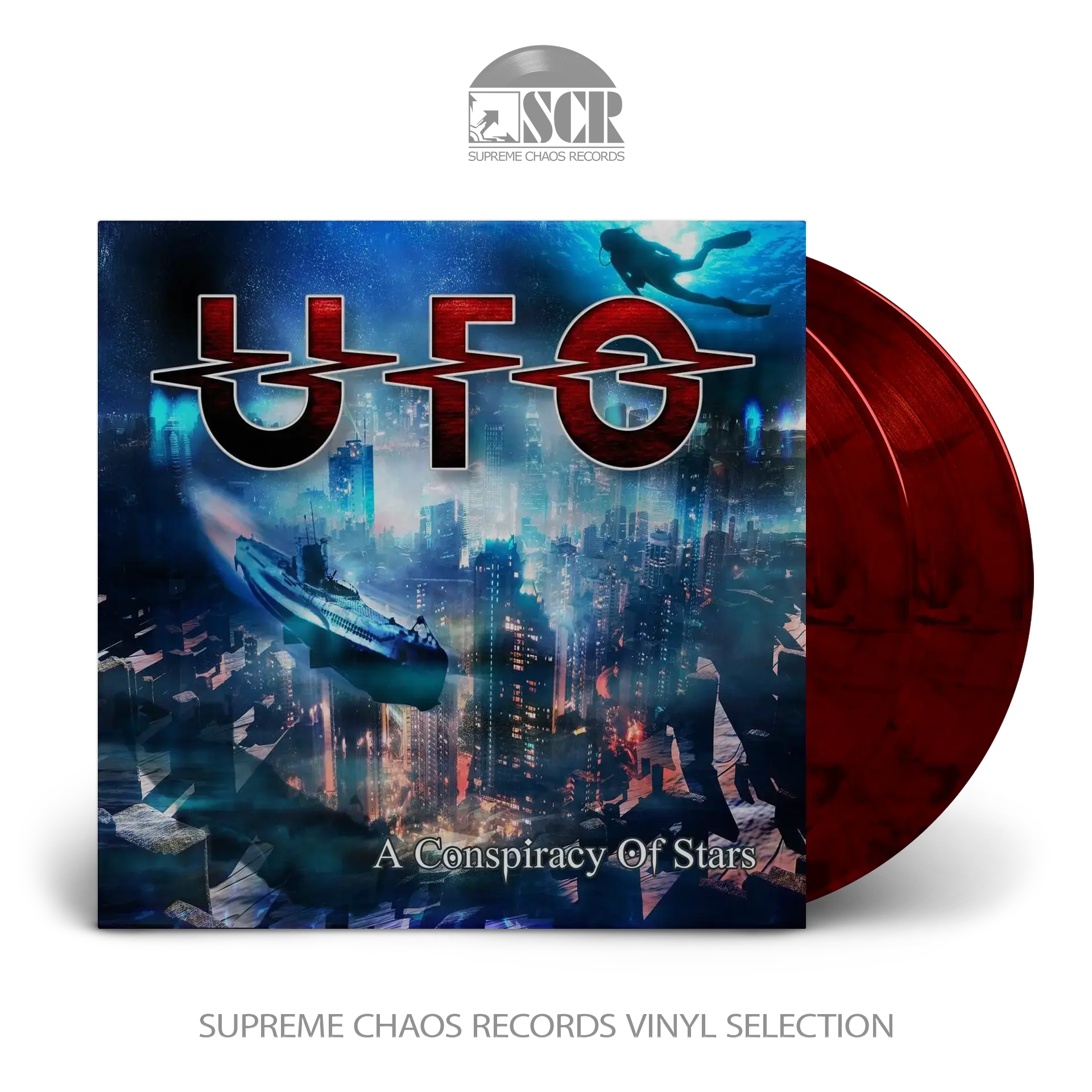 UFO · A Conspiracy Of Stars | RED/BLACK MARBLED 2LP (Hard Rock Vinyl)