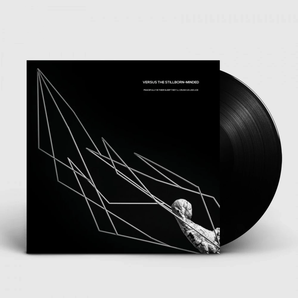 VERSUS THE STILLBORN-Minded · Peacefully, In Their Sleep, They'll Crush Us Like Lice | BLACK LP (Sludge Vinyl)