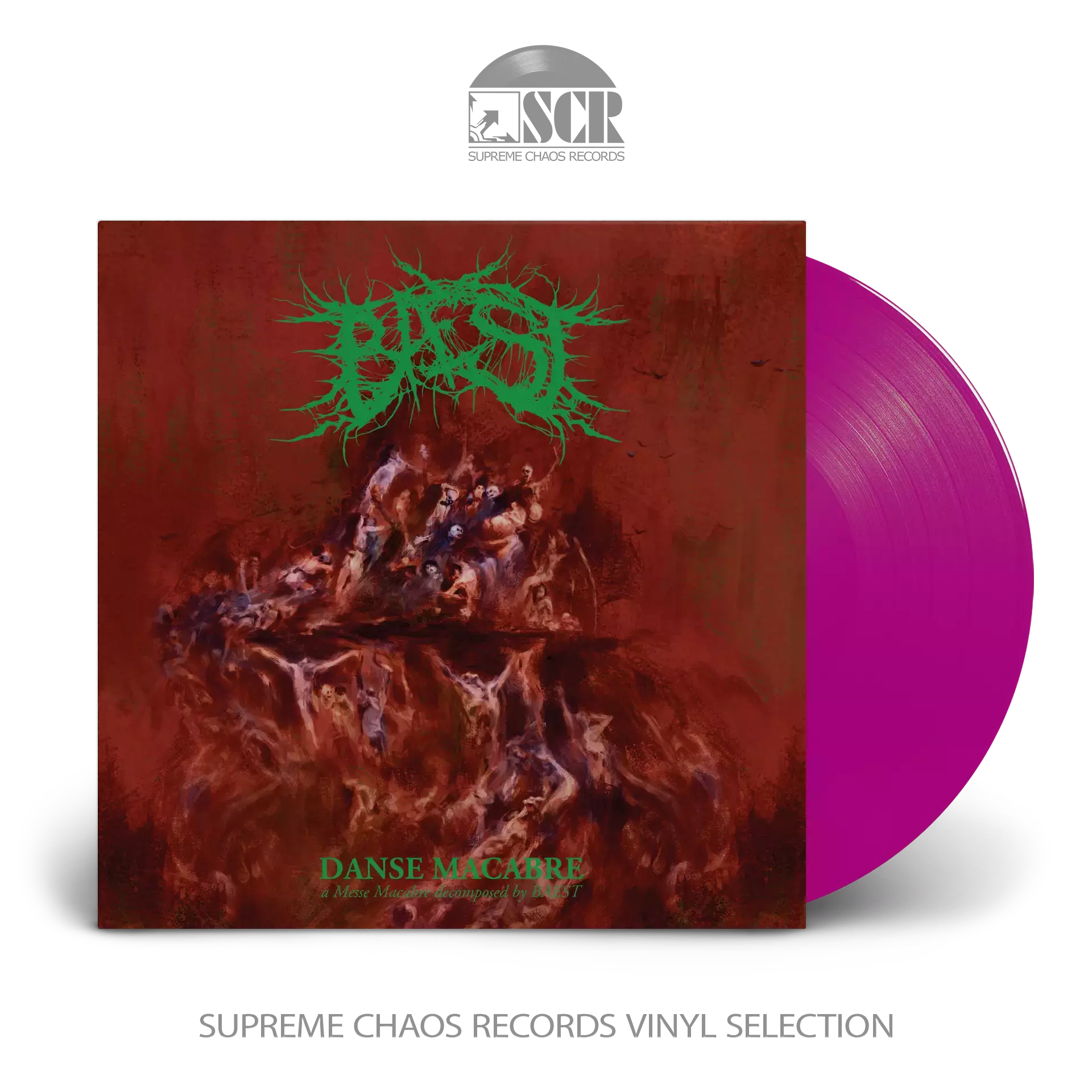 BAEST · Danse Macabre (Re-Issue 2023) | TRANSPARENT MAGENTA LP (Death Metal Vinyl)