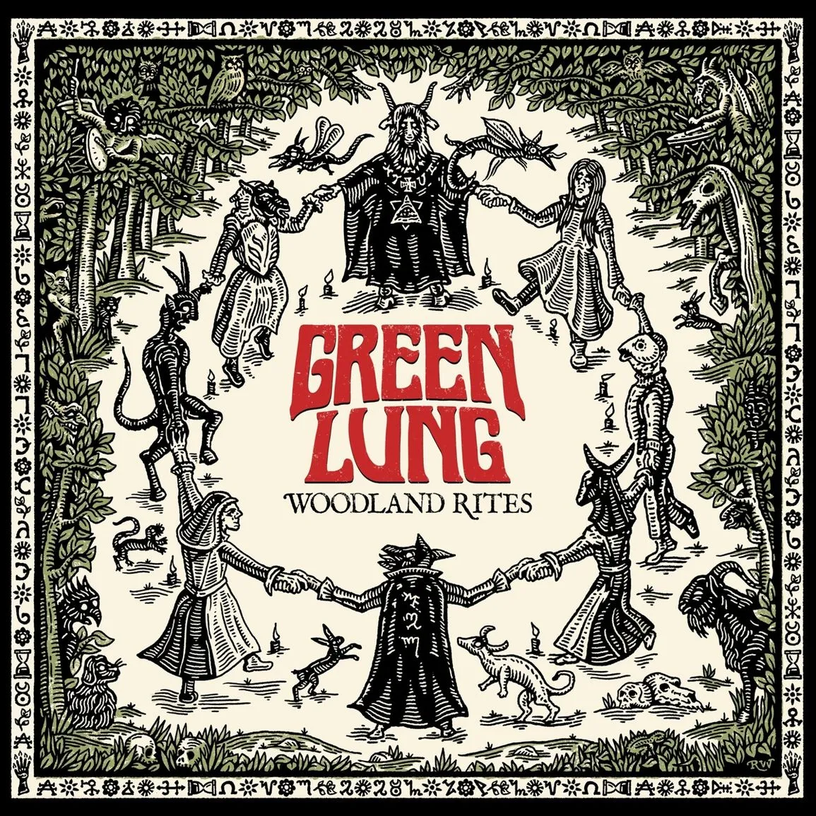 GREEN LUNG · Woodland Rites | OLIVE LP (Stoner Rock/Doom Metal Vinyl) · Bild 1