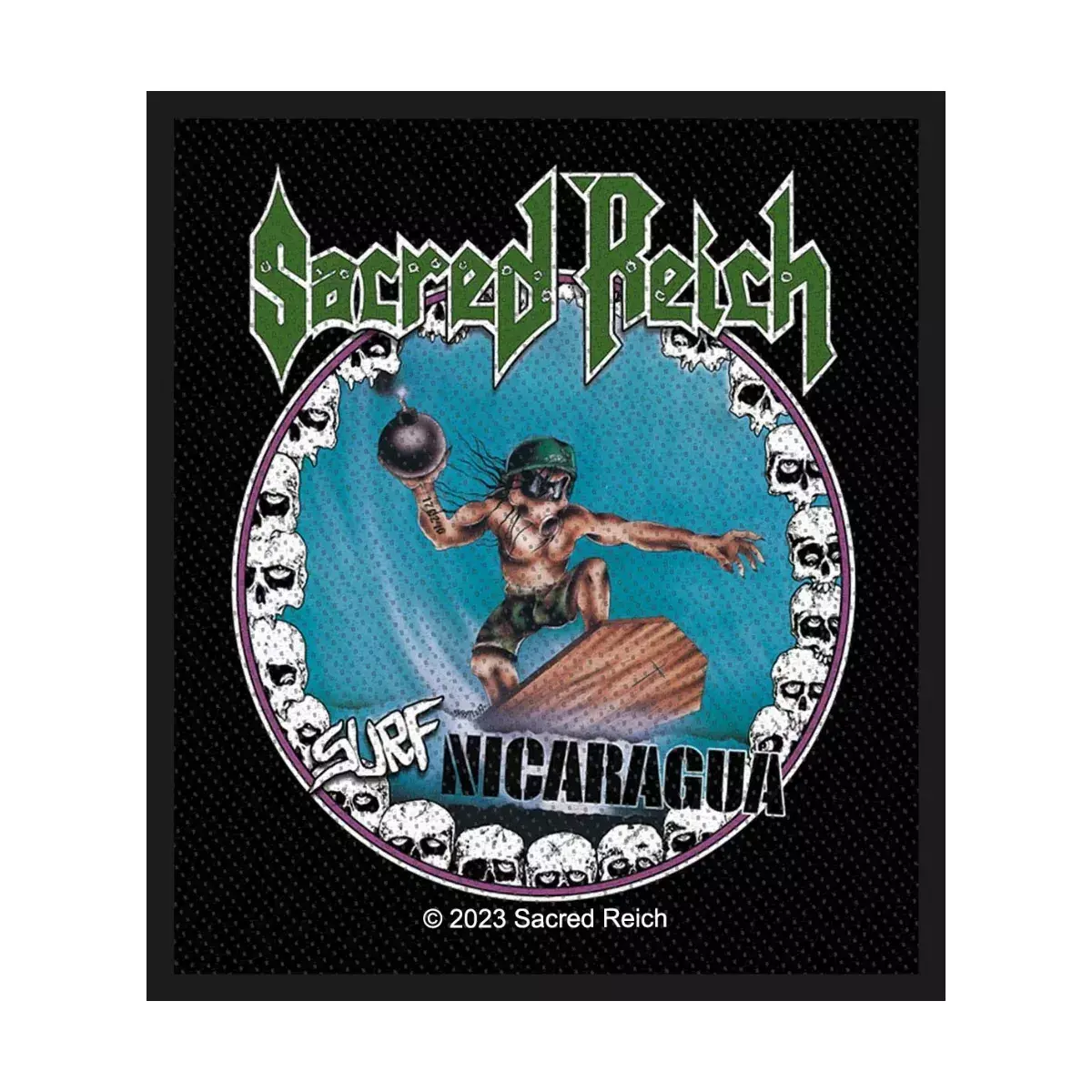 SACRED REICH · Surf Nicaragua | PATCH (Thrash Metal Others)