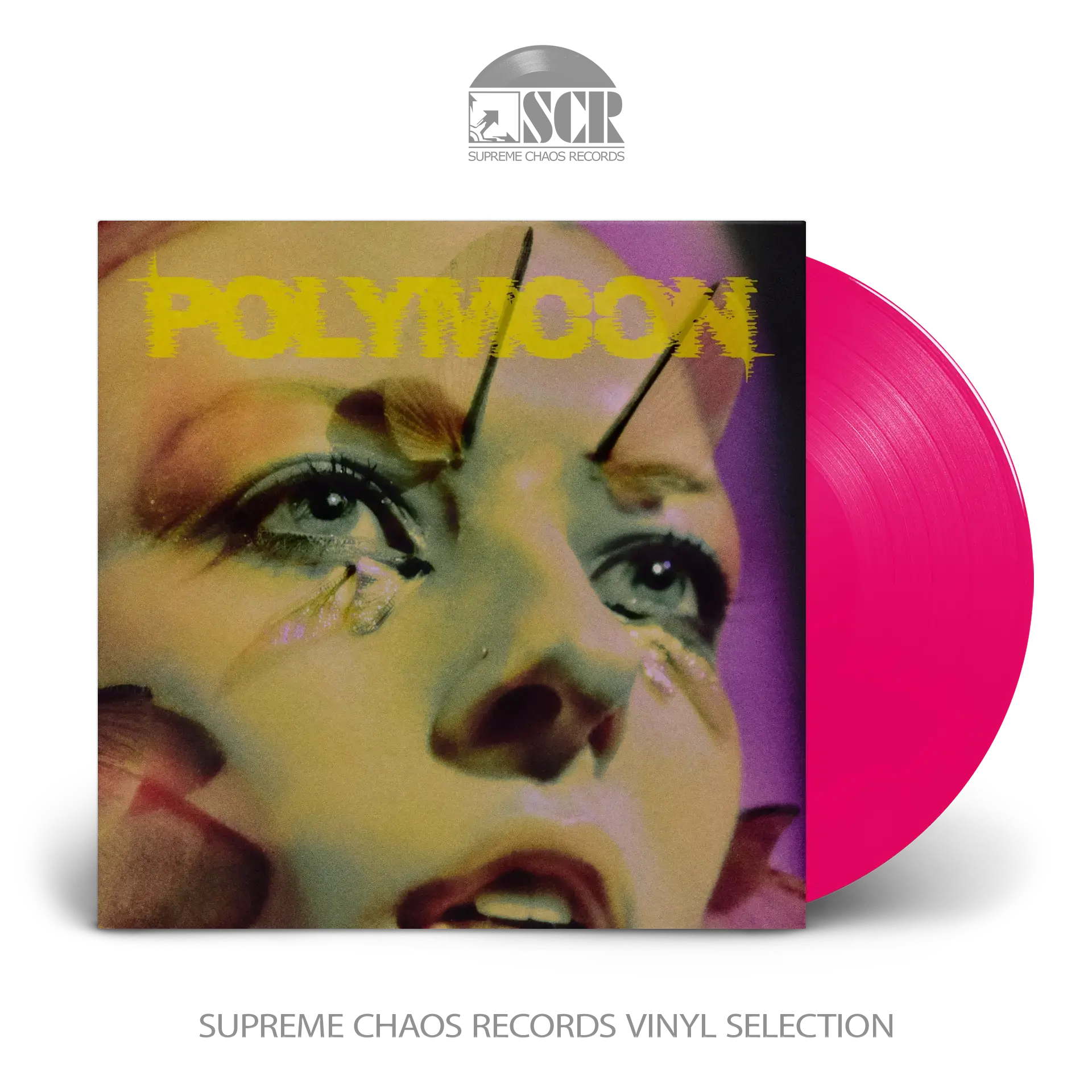 POLYMOON · Mariposa Magic! | NEON PINK LP (Psychedelic Rock Vinyl)