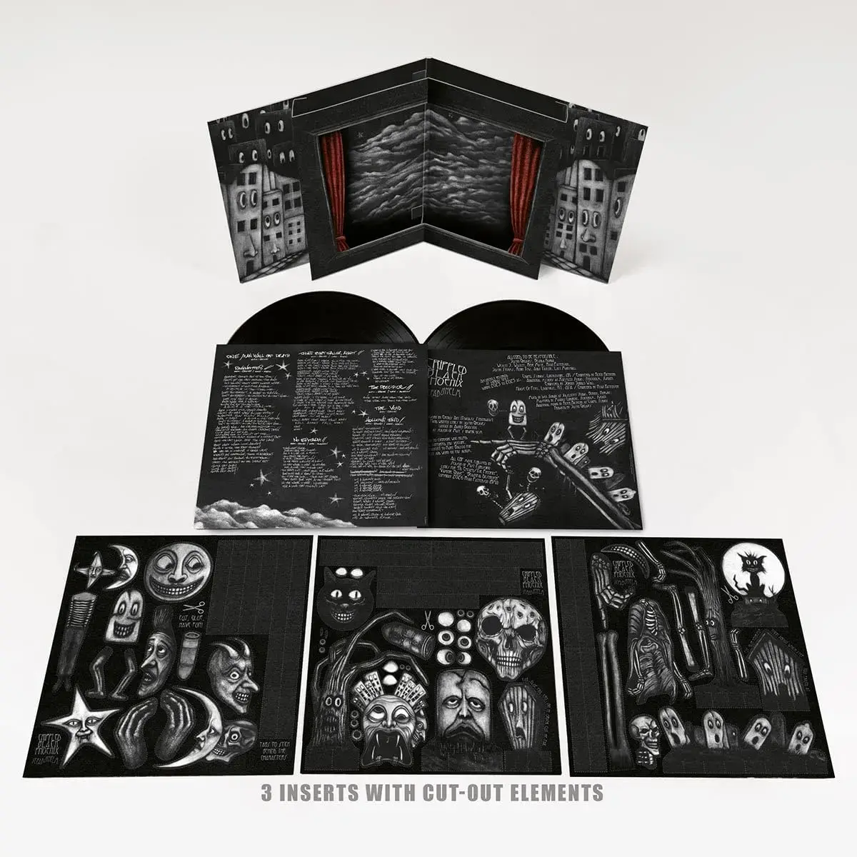 CRIPPLED BLACK PHOENIX · Sceaduhelm | RED/BLACK MARBLED 2LP (Progressive Rock Vinyl) · Bild 3