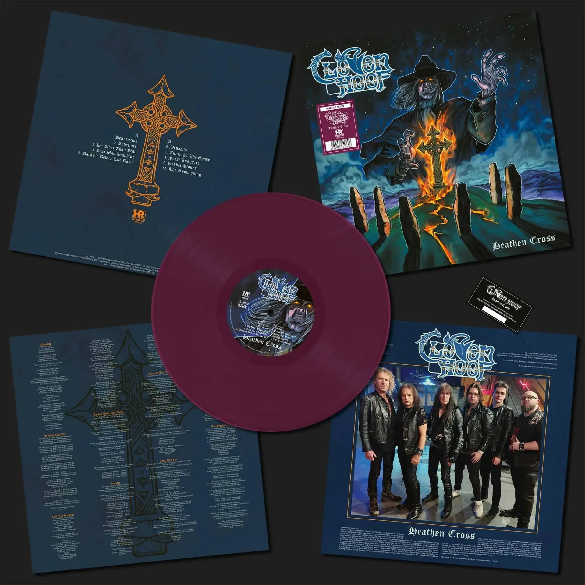 CLOVEN HOOF · Heathen Cross | PURPLE LP (Heavy Metal Vinyl) · Bild 2