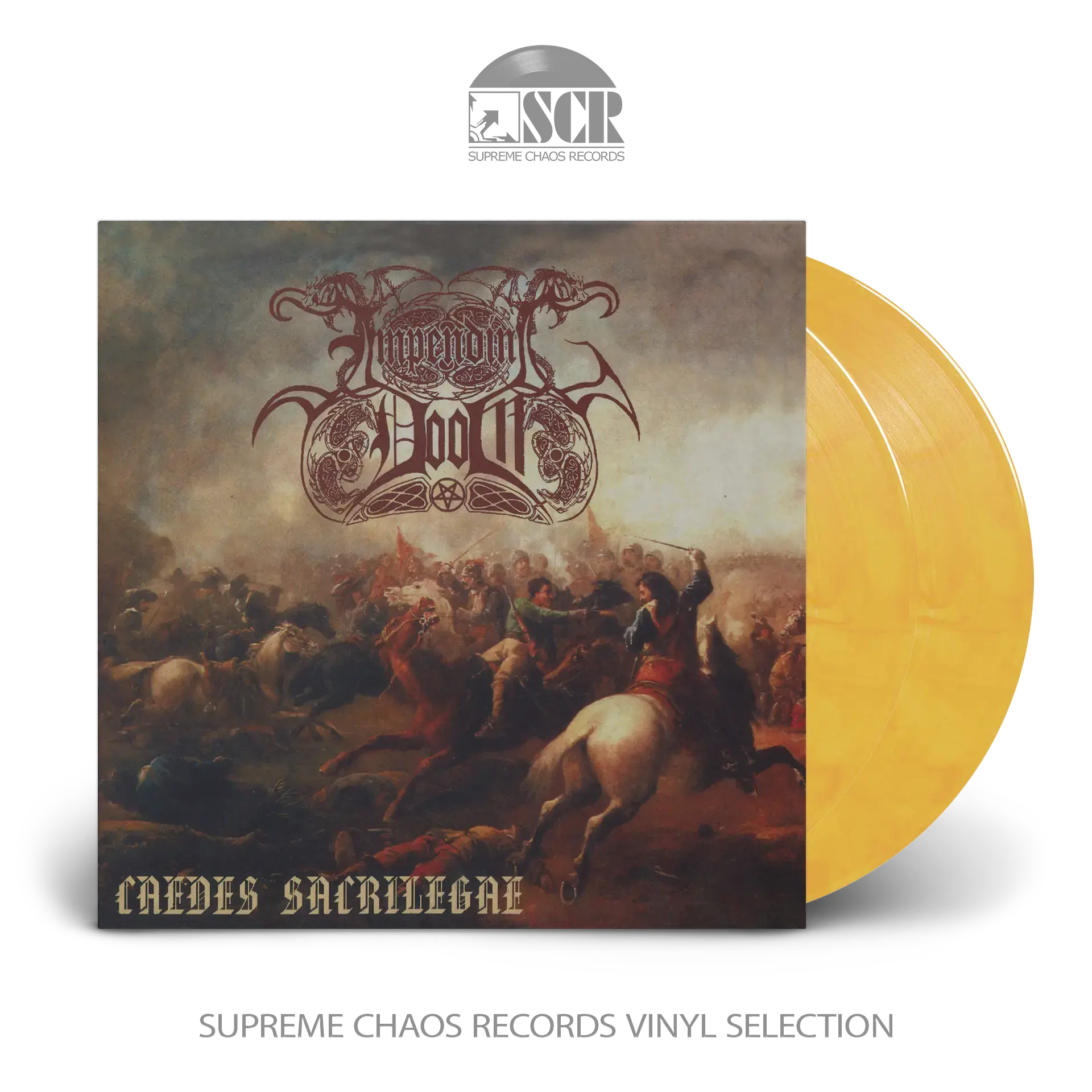 IMPENDING DOOM · Caedes Sacrilegae (The Rough Mixes) | SOFT GOLD 2LP (Black Metal/Heavy Metal/Doom Metal Vinyl)