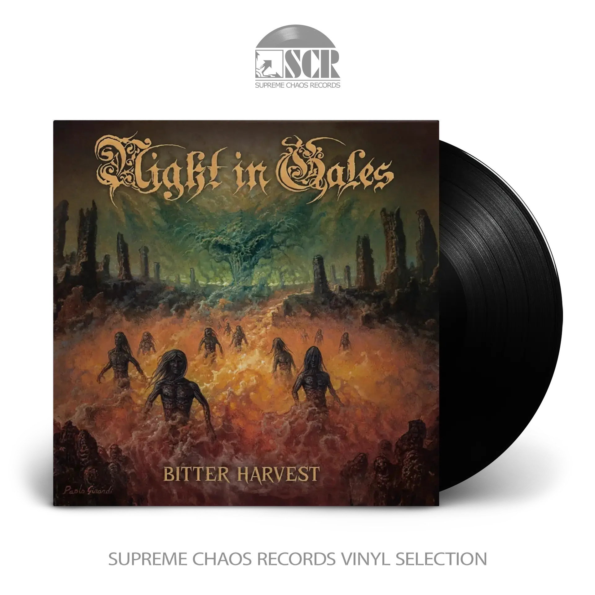 NIGHT IN GALES · Bitter Harvest | BLACK LP (Death Metal Vinyl)