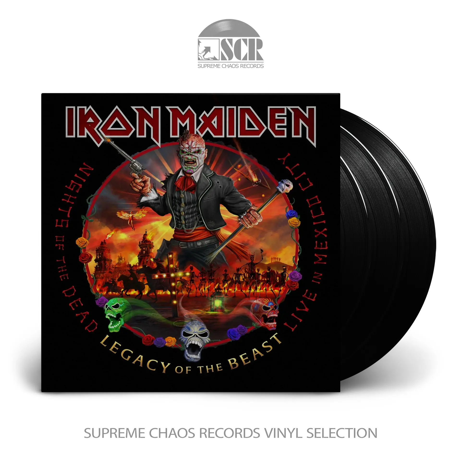 IRON MAIDEN - Nights Of The Dead - Legacy Of The Beast - Live In Mexico City · BLACK 3LP (Heavy Metal Vinyl)